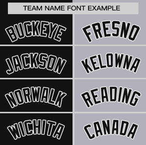 Custom Black Gray Two Tone Striped Fashion Authentic Baseball Jersey