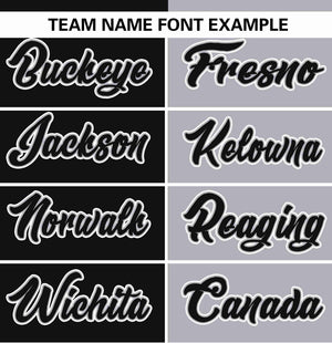 Custom Black Gray Stripe-Solid Combo Fashion Authentic Baseball Jersey