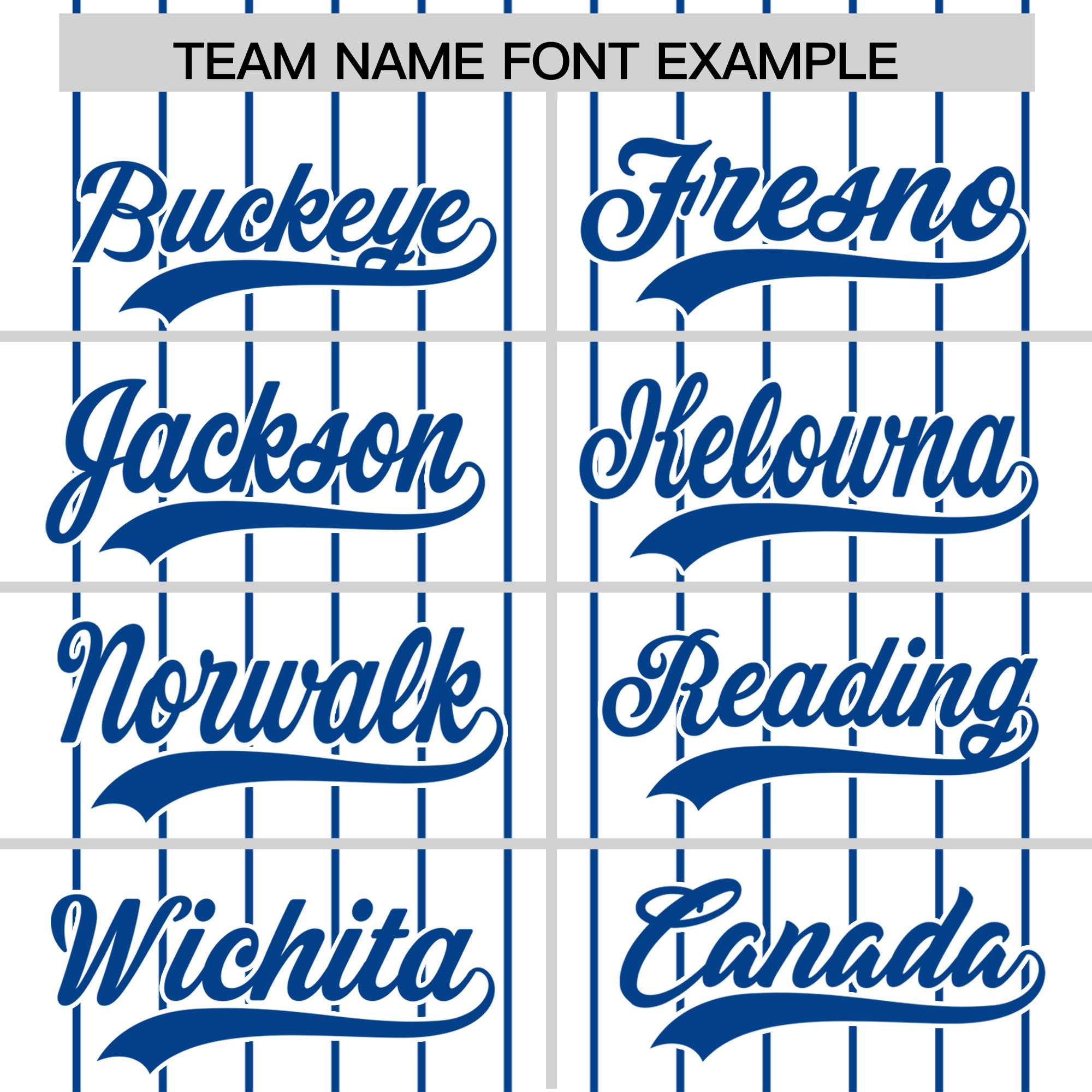 Custom White Royal Pinstripe Personalized Two-Tone Authentic Baseball Jersey