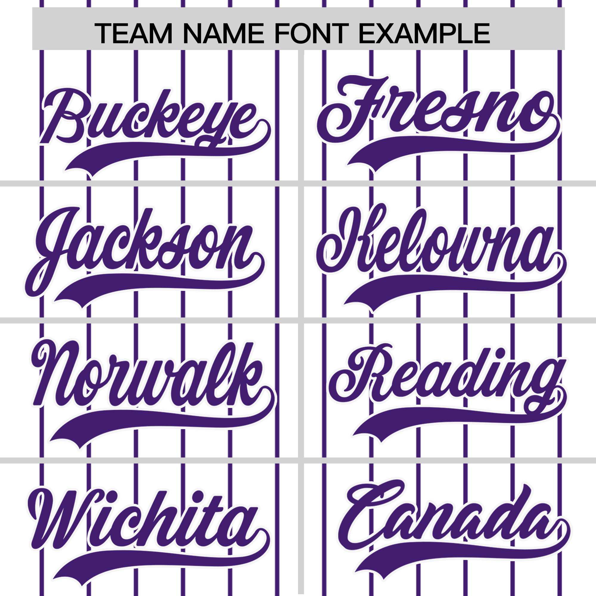 Custom White Purple Pinstripe Personalized Two-Tone Authentic Baseball Jersey