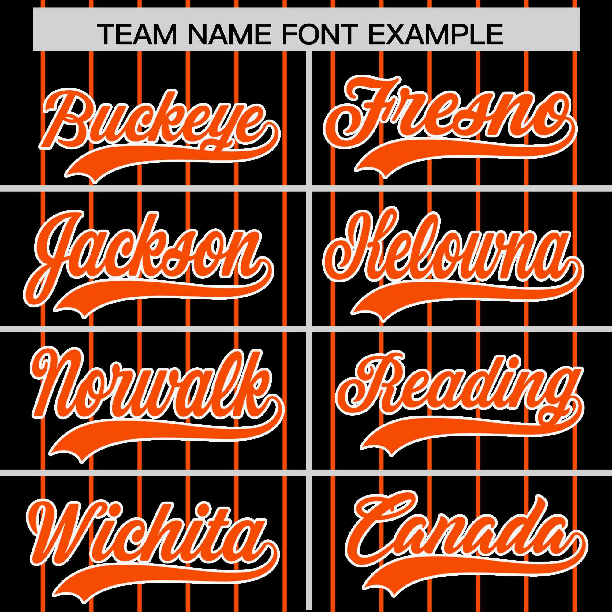 Custom Black Orange Pinstripe Personalized Two-Tone Authentic Baseball Jersey