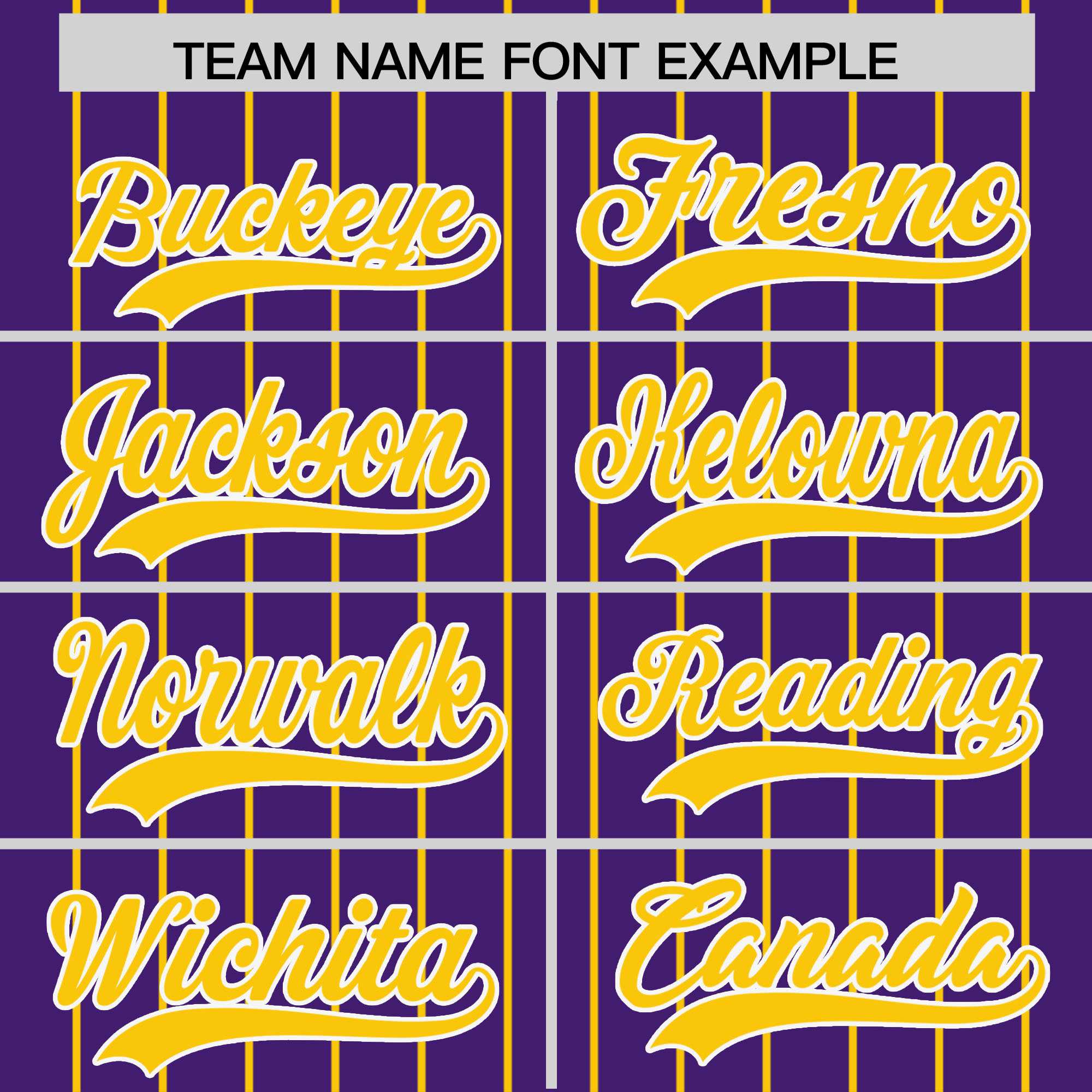 Custom Purple Gold Pinstripe Personalized Two-Tone Authentic Baseball Jersey