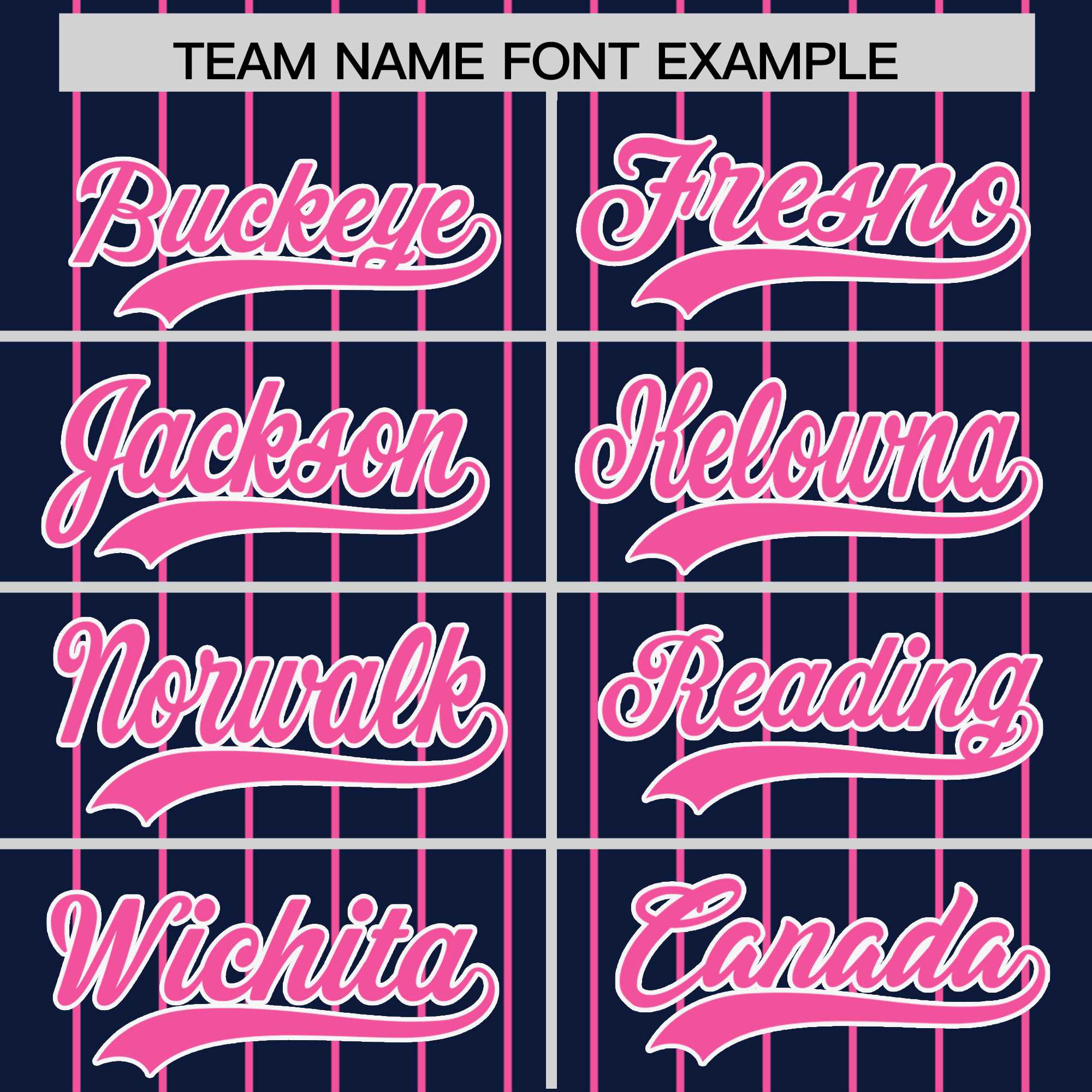 Custom Navy Pink Pinstripe Personalized Two-Tone Authentic Baseball Jersey