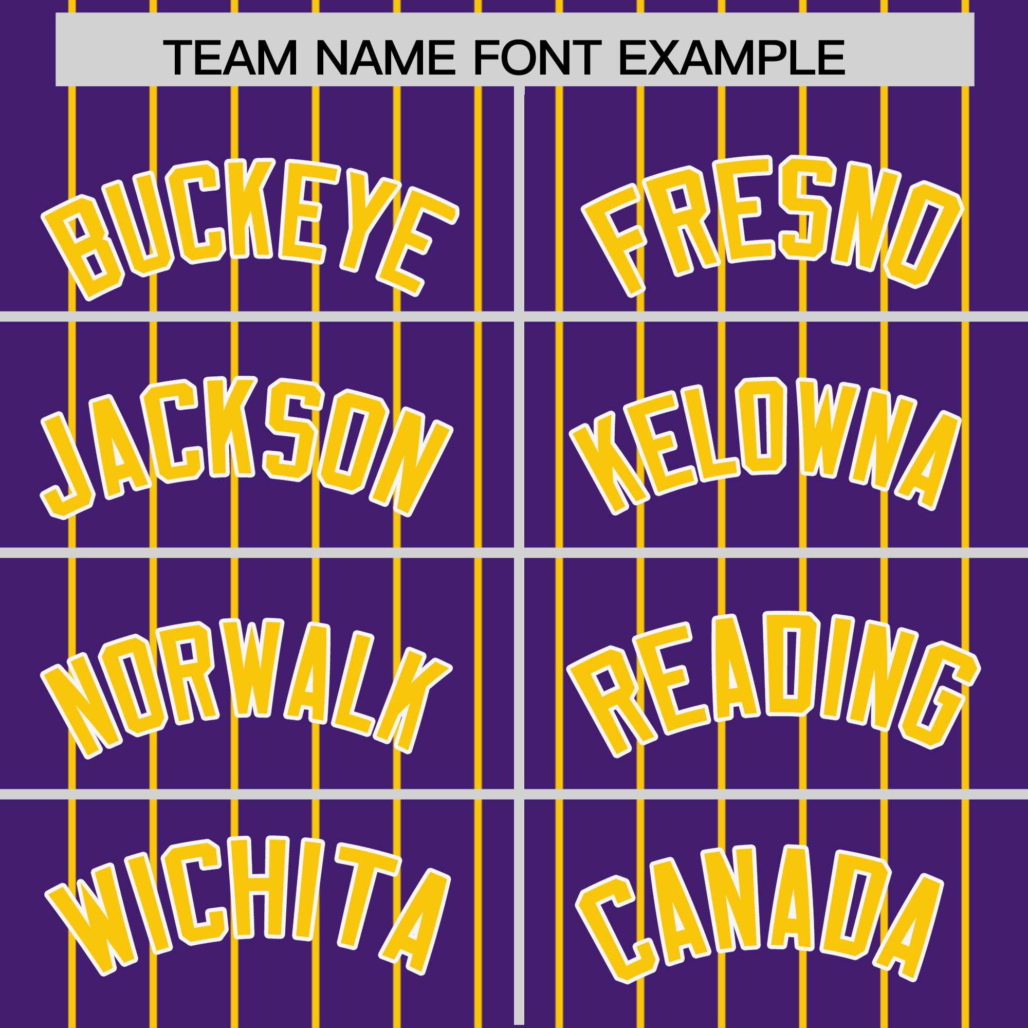 Custom Purple Gold Pinstripe Personalized Two-Tone Authentic Baseball Jersey