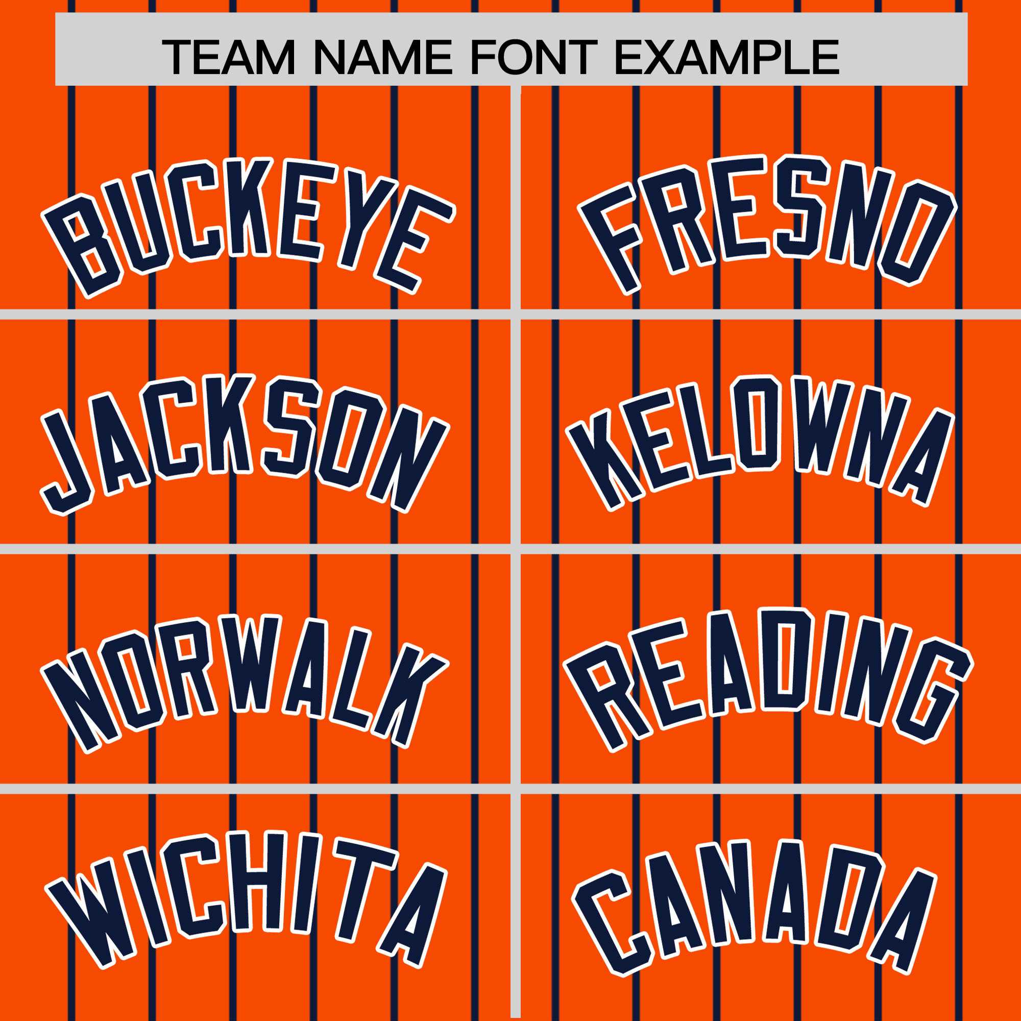 Custom Orange Navy Pinstripe Personalized Two-Tone Authentic Baseball Jersey