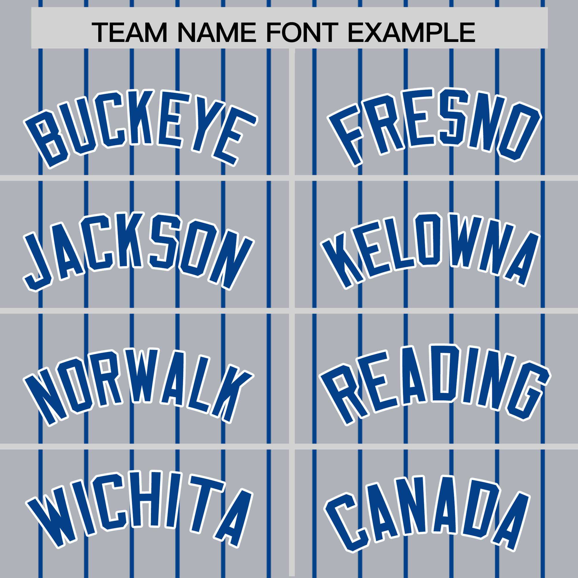 Custom Gray Royal Pinstripe Personalized Two-Tone Authentic Baseball Jersey