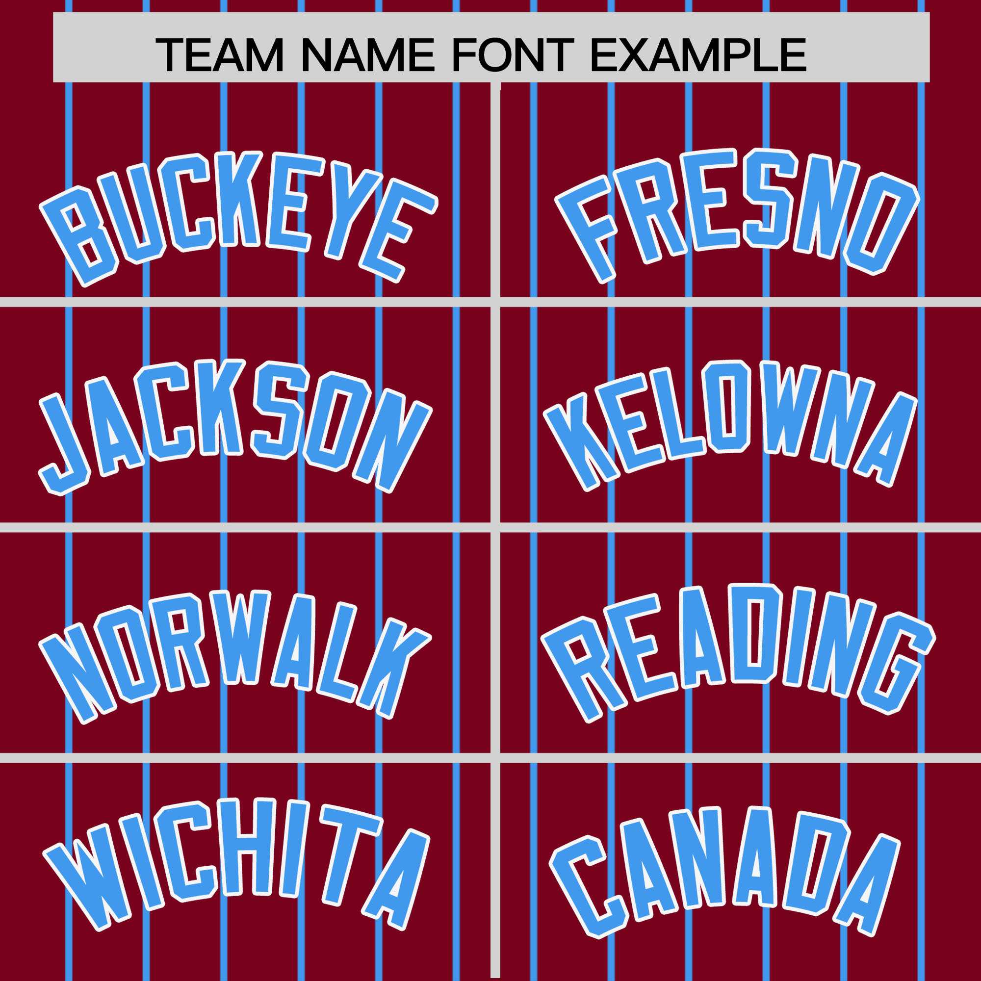 Custom Crimson Powder Blue Pinstripe Personalized Two-Tone Authentic Baseball Jersey