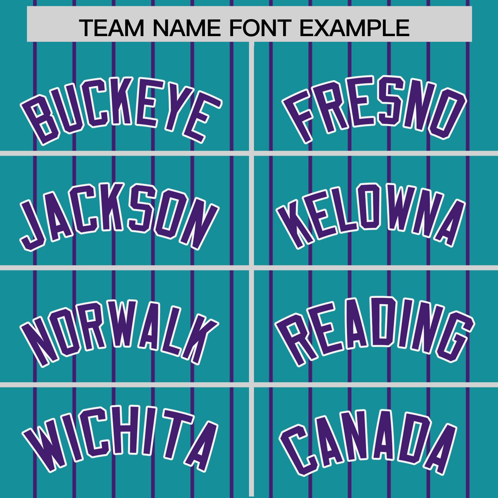 Custom Teal Purple Pinstripe Personalized Two-Tone Authentic Baseball Jersey