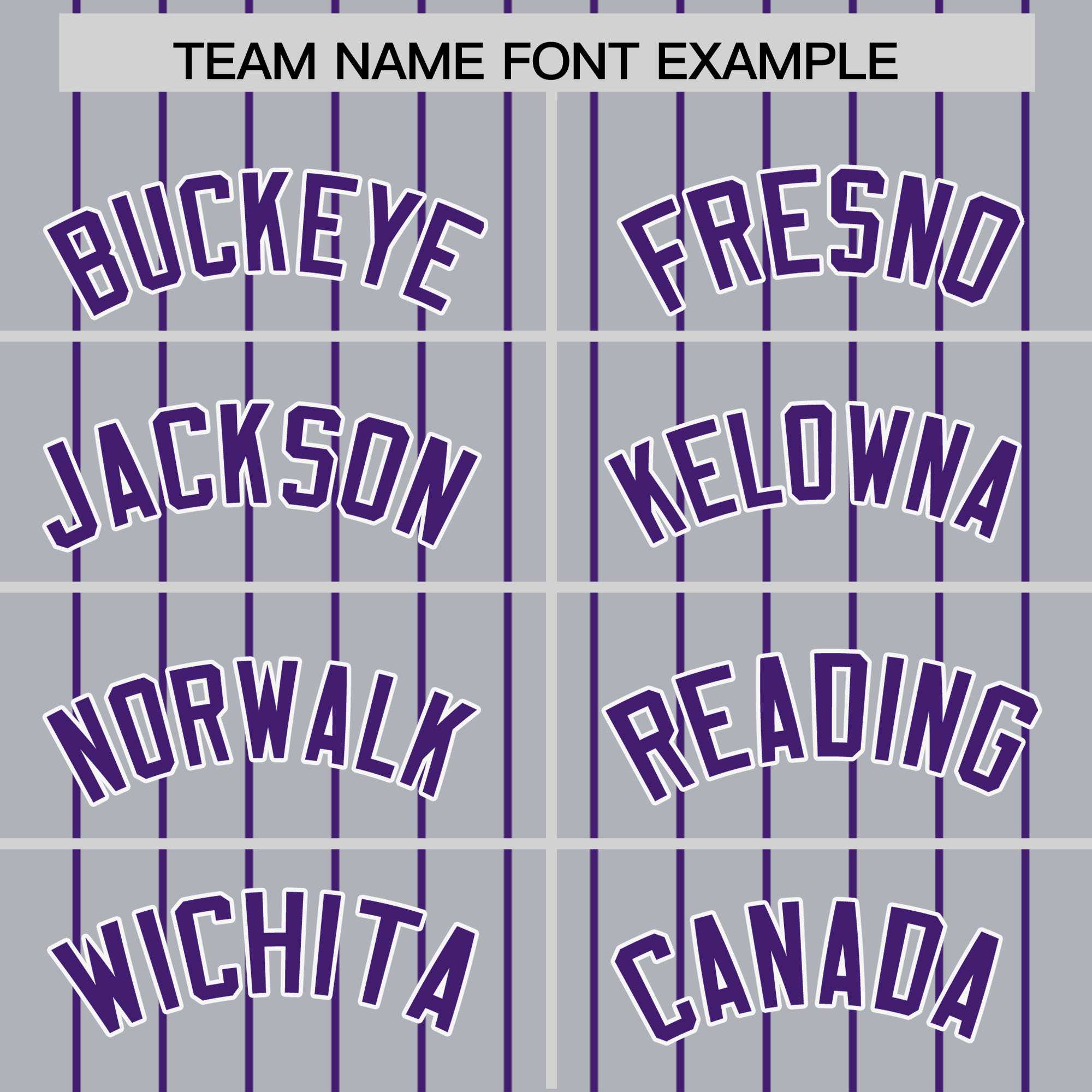 Custom Gray Purple Pinstripe Personalized Two-Tone Authentic Baseball Jersey