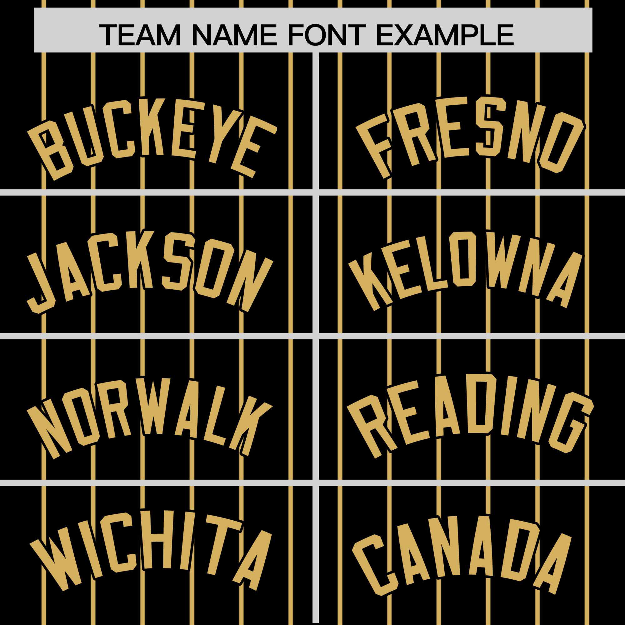 Custom Black Old Gold Pinstripe Personalized Two-Tone Authentic Baseball Jersey