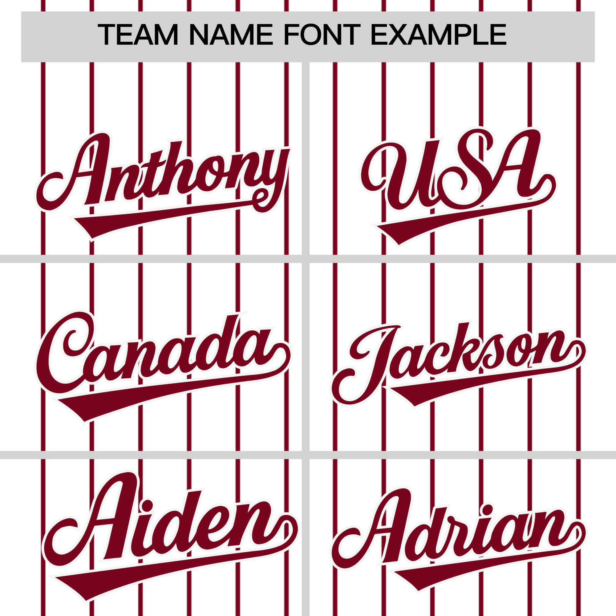 Custom White Crimson Pinstripe Personalized Two-Tone Authentic Baseball Jersey