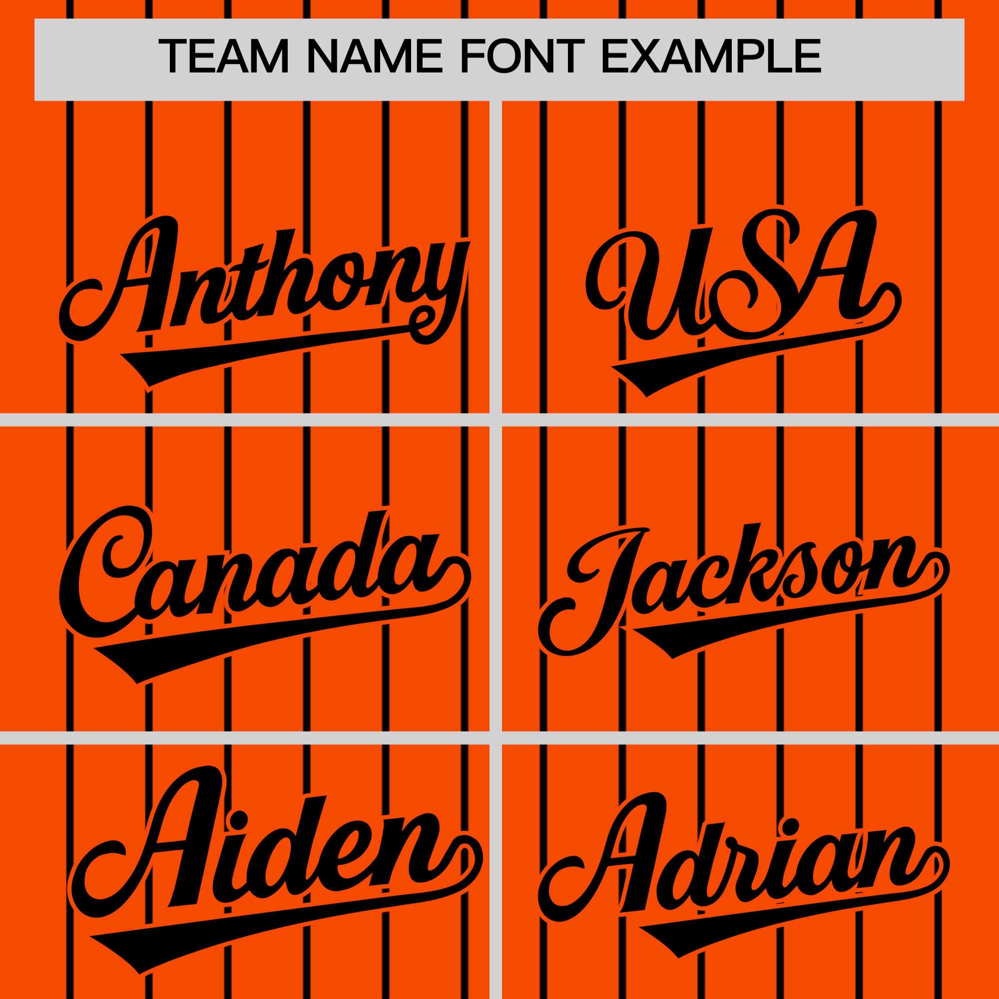 Custom Orange Black Pinstripe Personalized Two-Tone Authentic Baseball Jersey