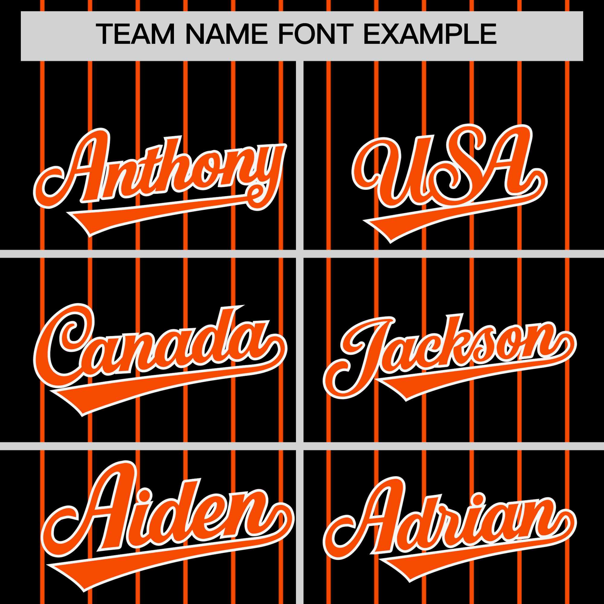 Custom Black Orange Pinstripe Personalized Two-Tone Authentic Baseball Jersey