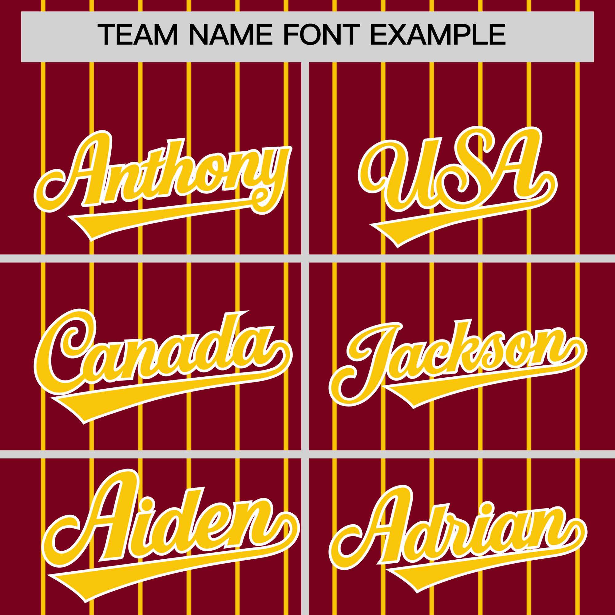 Custom Crimson Gold Pinstripe Personalized Two-Tone Authentic Baseball Jersey