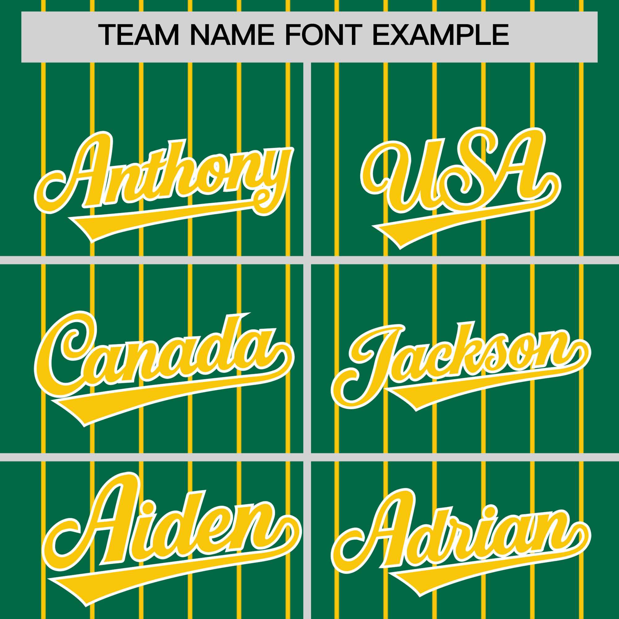 Custom Kelly Green Gold Pinstripe Personalized Two-Tone Authentic Baseball Jersey