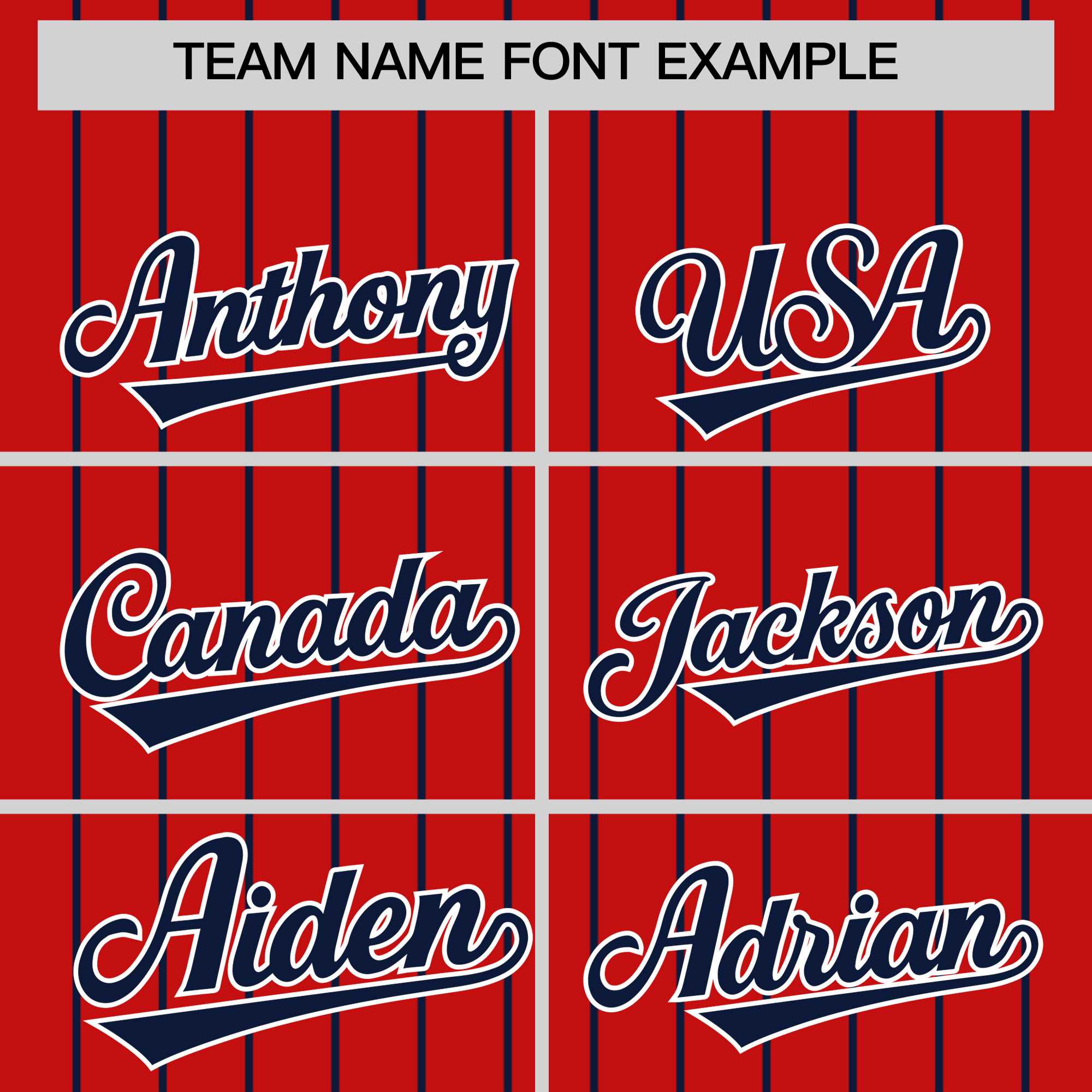 Custom Red Navy Pinstripe Personalized Two-Tone Authentic Baseball Jersey