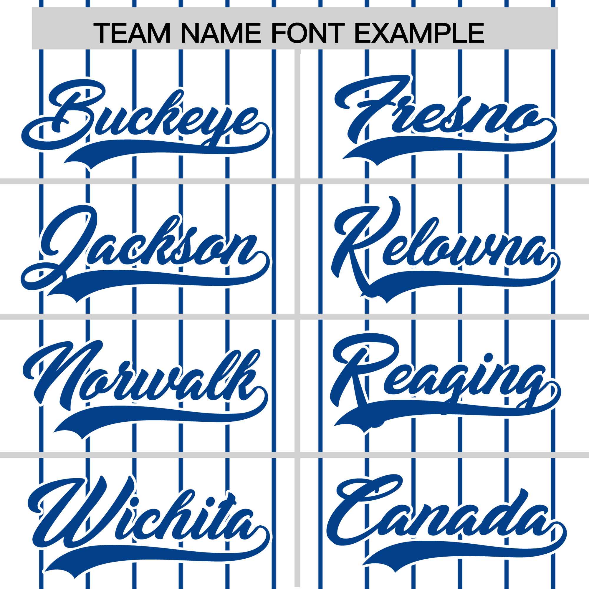 Custom White Royal Pinstripe Personalized Two-Tone Authentic Baseball Jersey