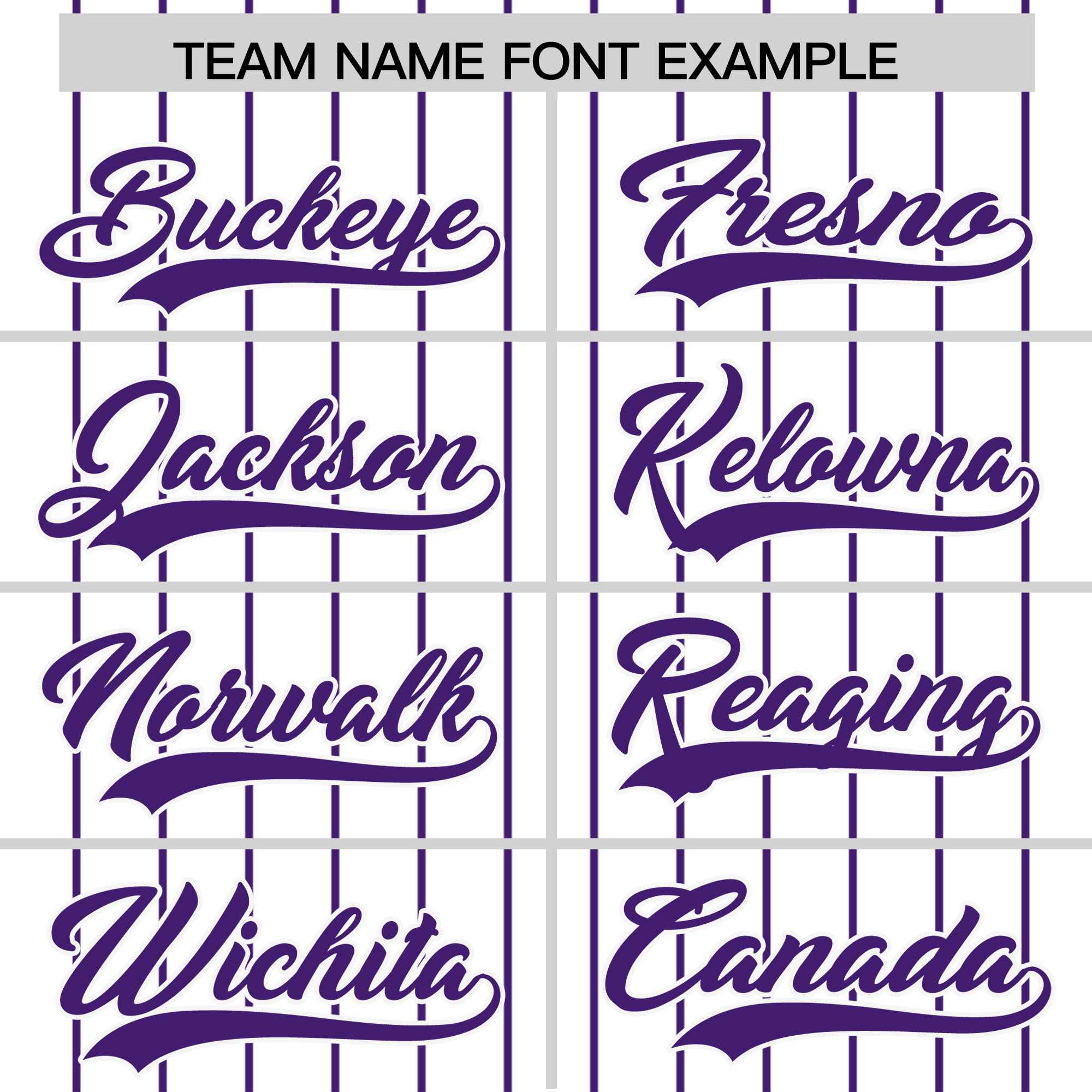 Custom White Purple Pinstripe Personalized Two-Tone Authentic Baseball Jersey