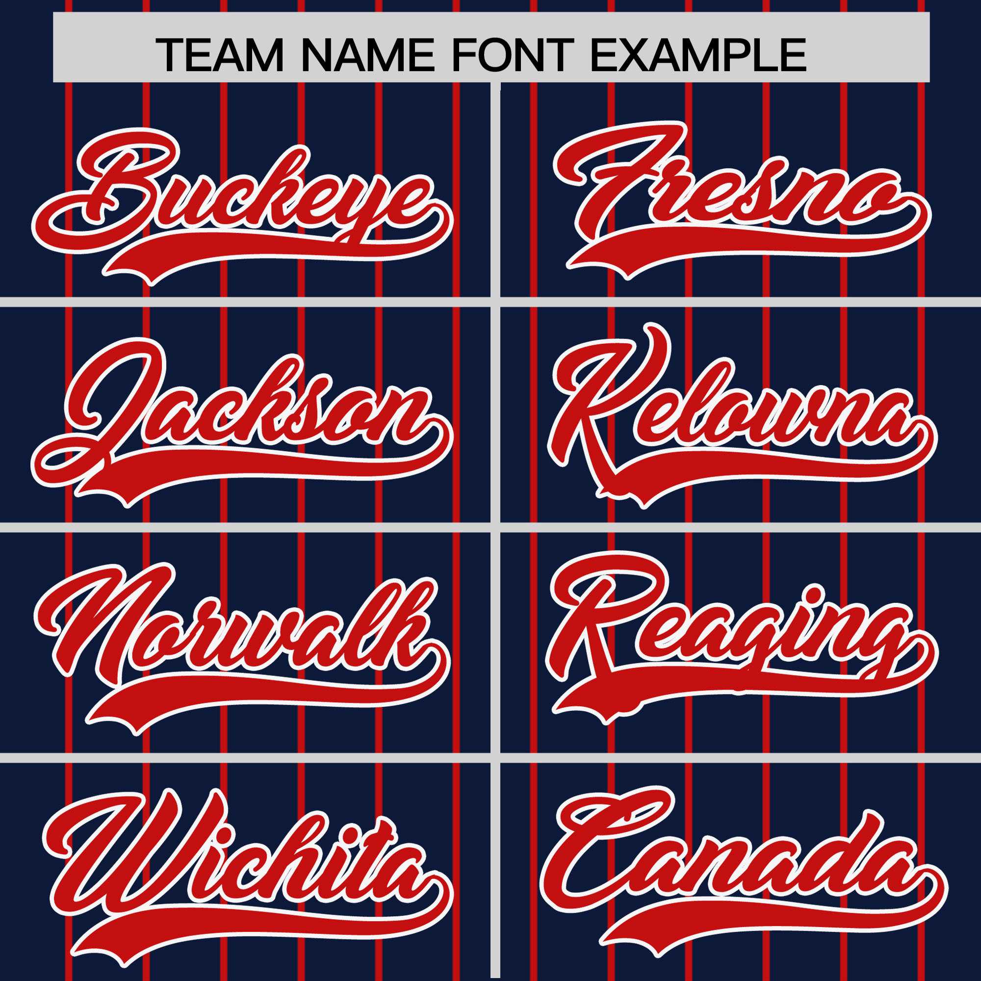 Custom Navy Red Pinstripe Personalized Two-Tone Authentic Baseball Jersey