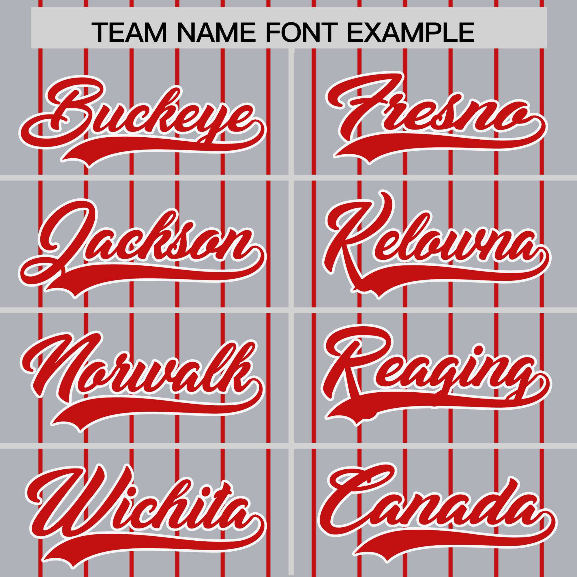 Custom Gray Red Pinstripe Personalized Two-Tone Authentic Baseball Jersey