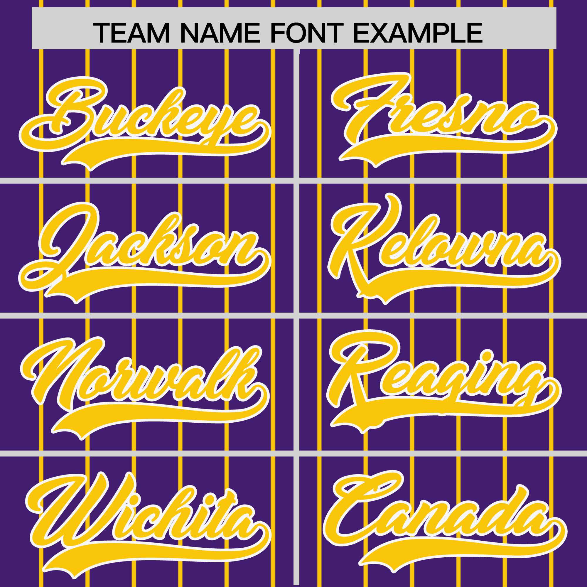 Custom Purple Gold Pinstripe Personalized Two-Tone Authentic Baseball Jersey