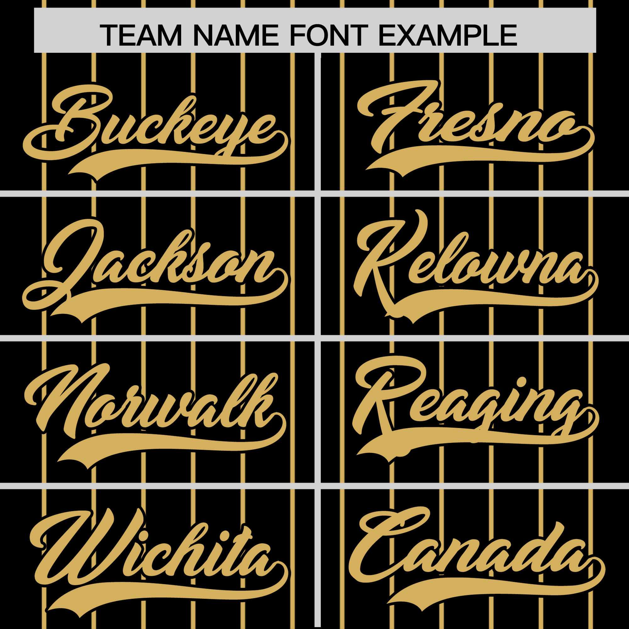 Custom Black Old Gold Pinstripe Personalized Two-Tone Authentic Baseball Jersey