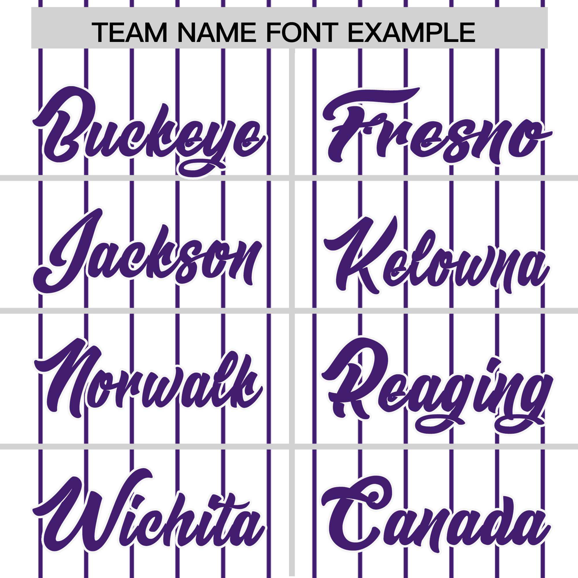 Custom White Purple Pinstripe Personalized Two-Tone Authentic Baseball Jersey