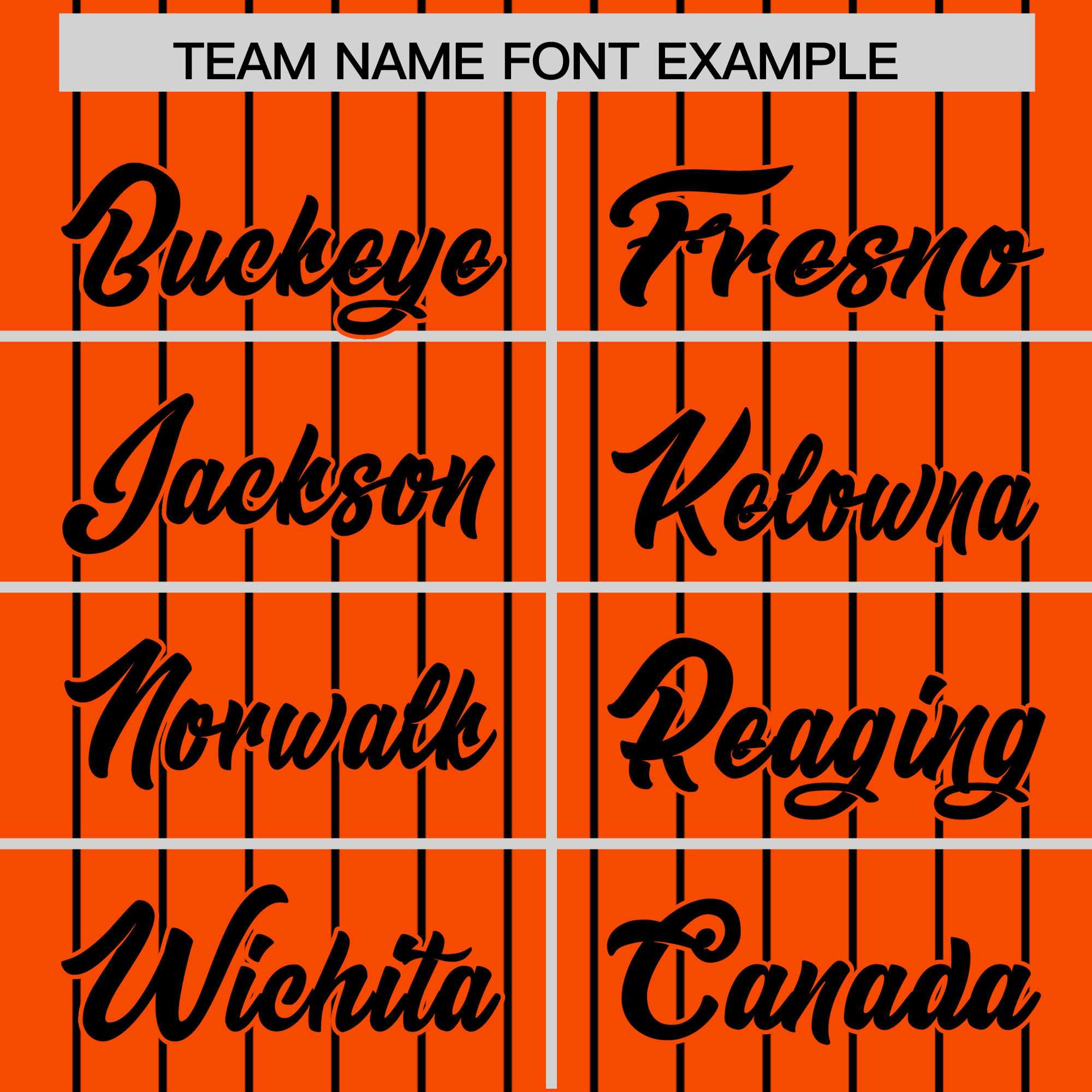 Custom Orange Black Pinstripe Personalized Two-Tone Authentic Baseball Jersey