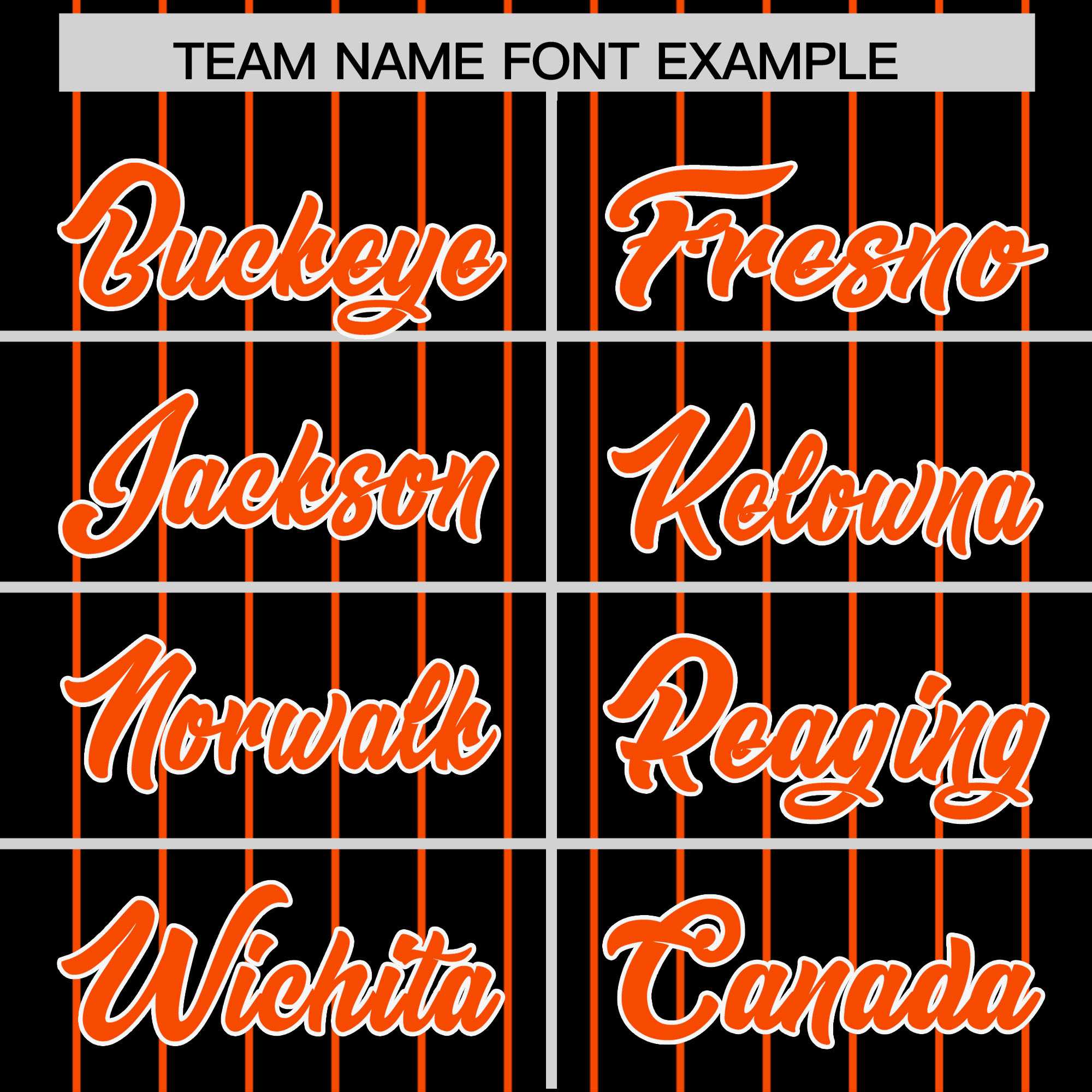 Custom Black Orange Pinstripe Personalized Two-Tone Authentic Baseball Jersey