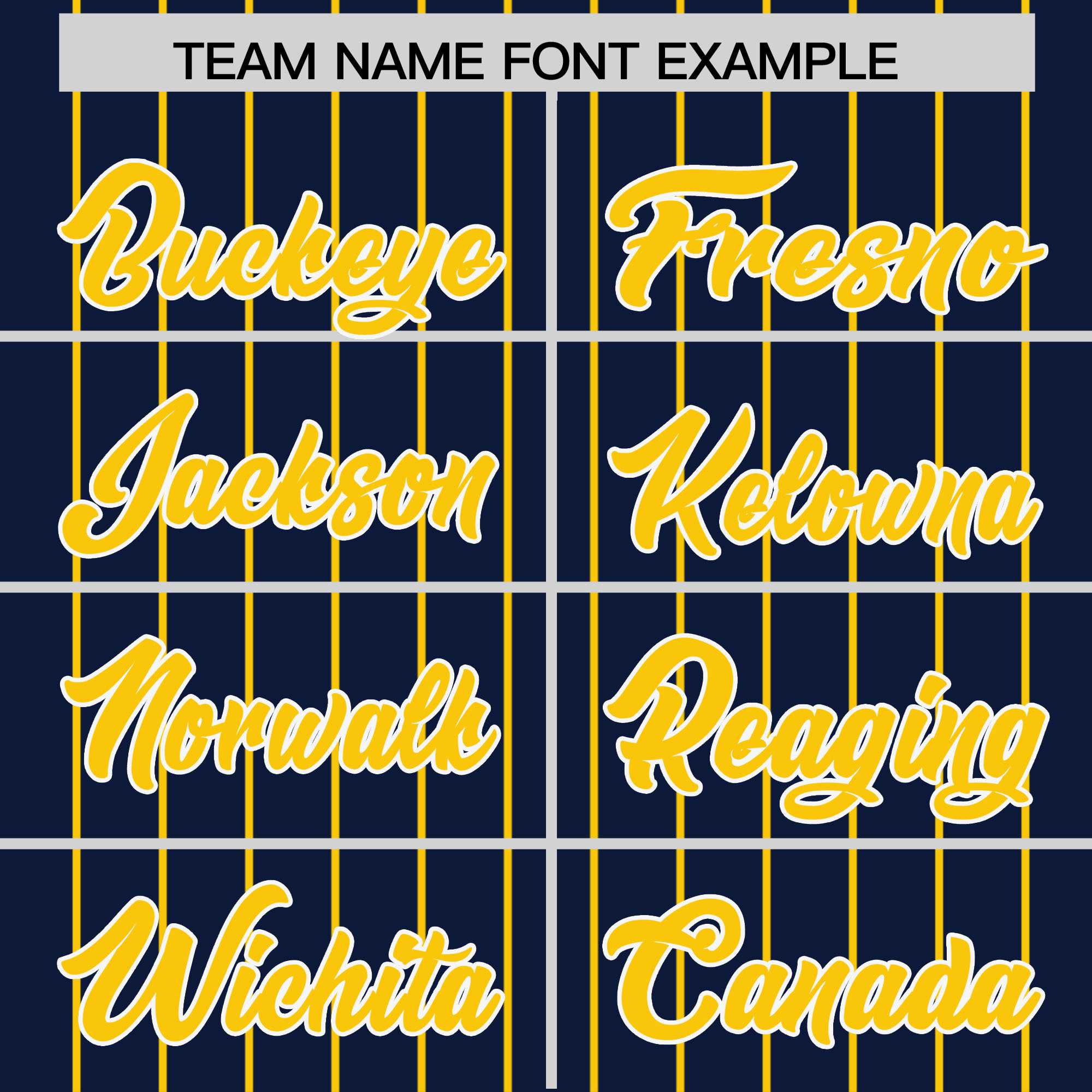 Custom Navy Gold Pinstripe Personalized Two-Tone Authentic Baseball Jersey