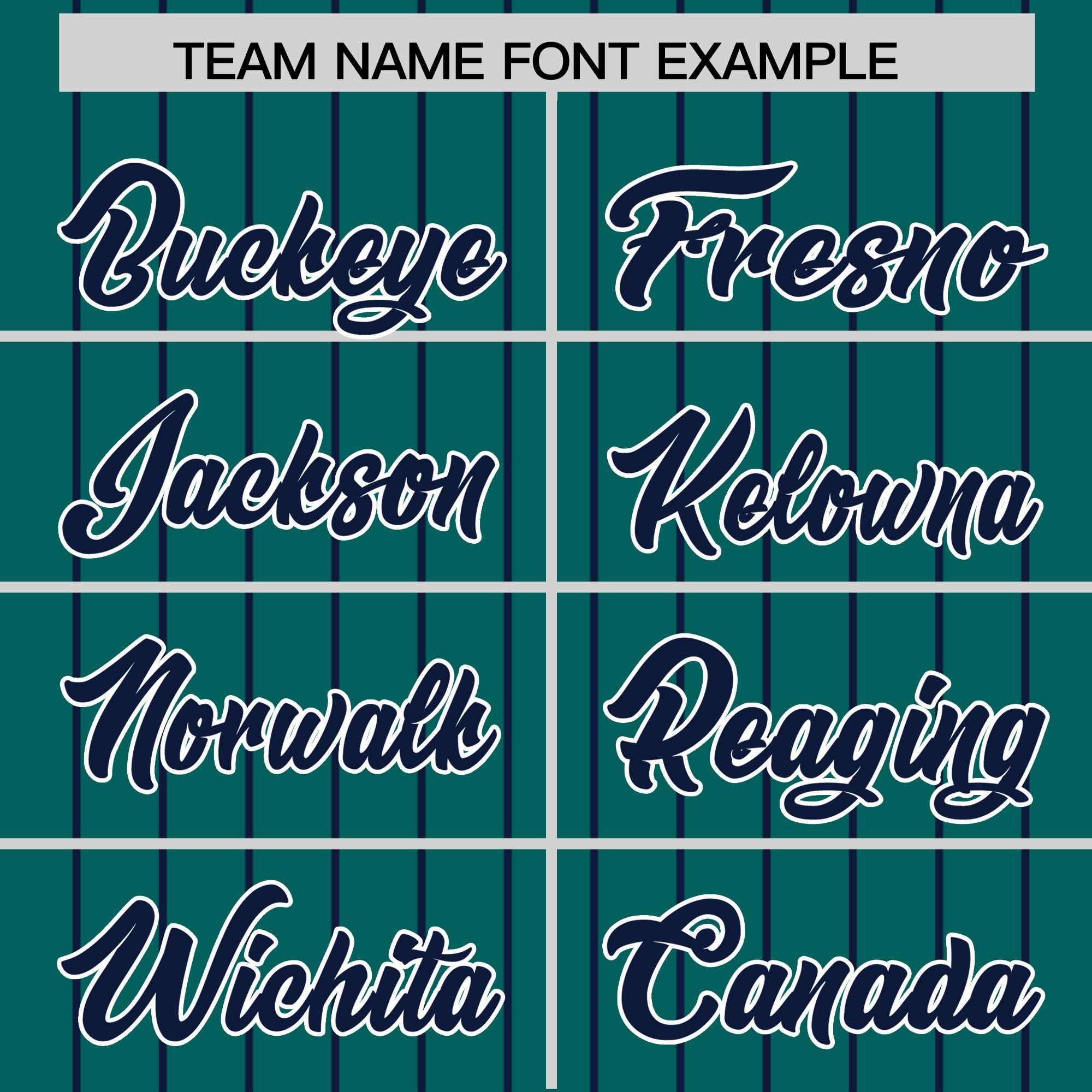 Custom Aqua Navy Pinstripe Personalized Two-Tone Authentic Baseball Jersey