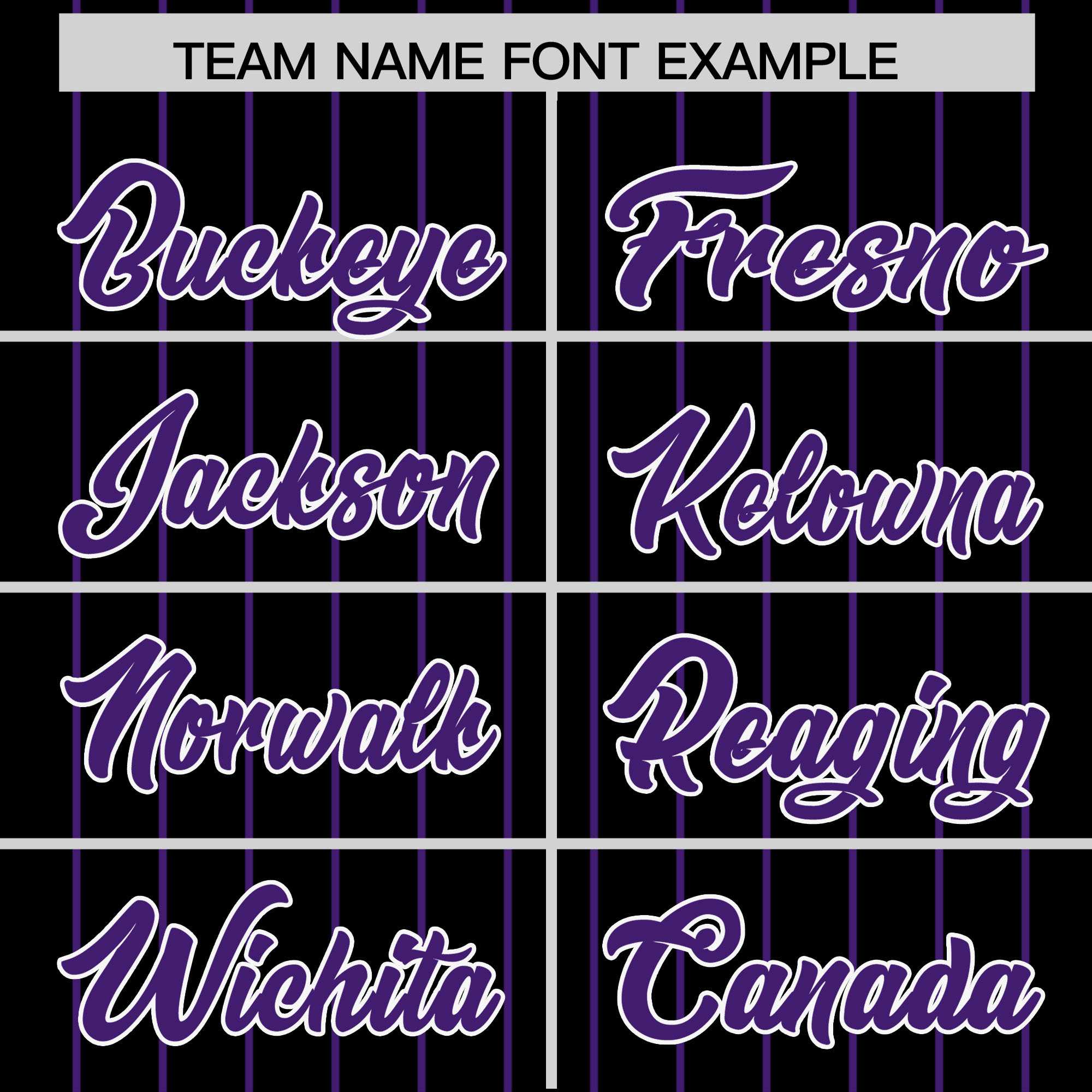 Custom Black Purple Pinstripe Personalized Two-Tone Authentic Baseball Jersey