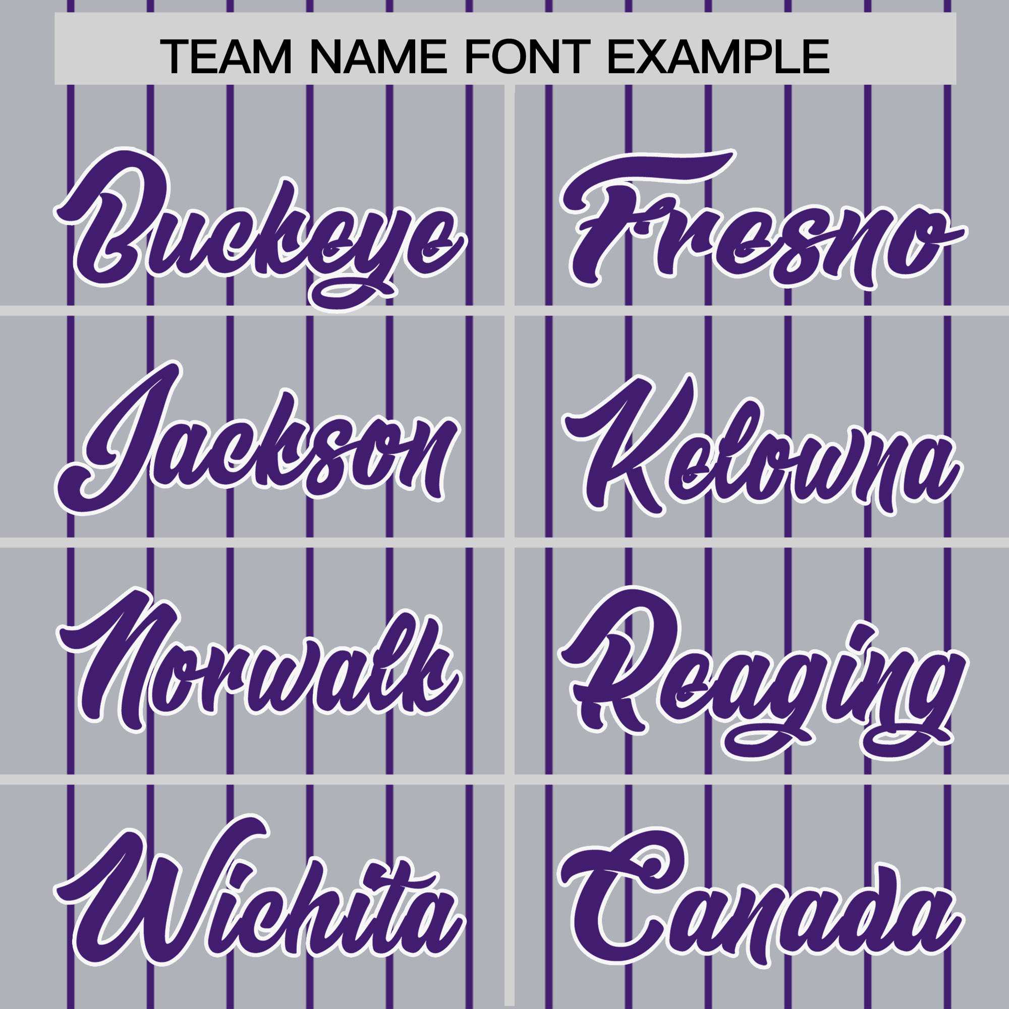 Custom Gray Purple Pinstripe Personalized Two-Tone Authentic Baseball Jersey