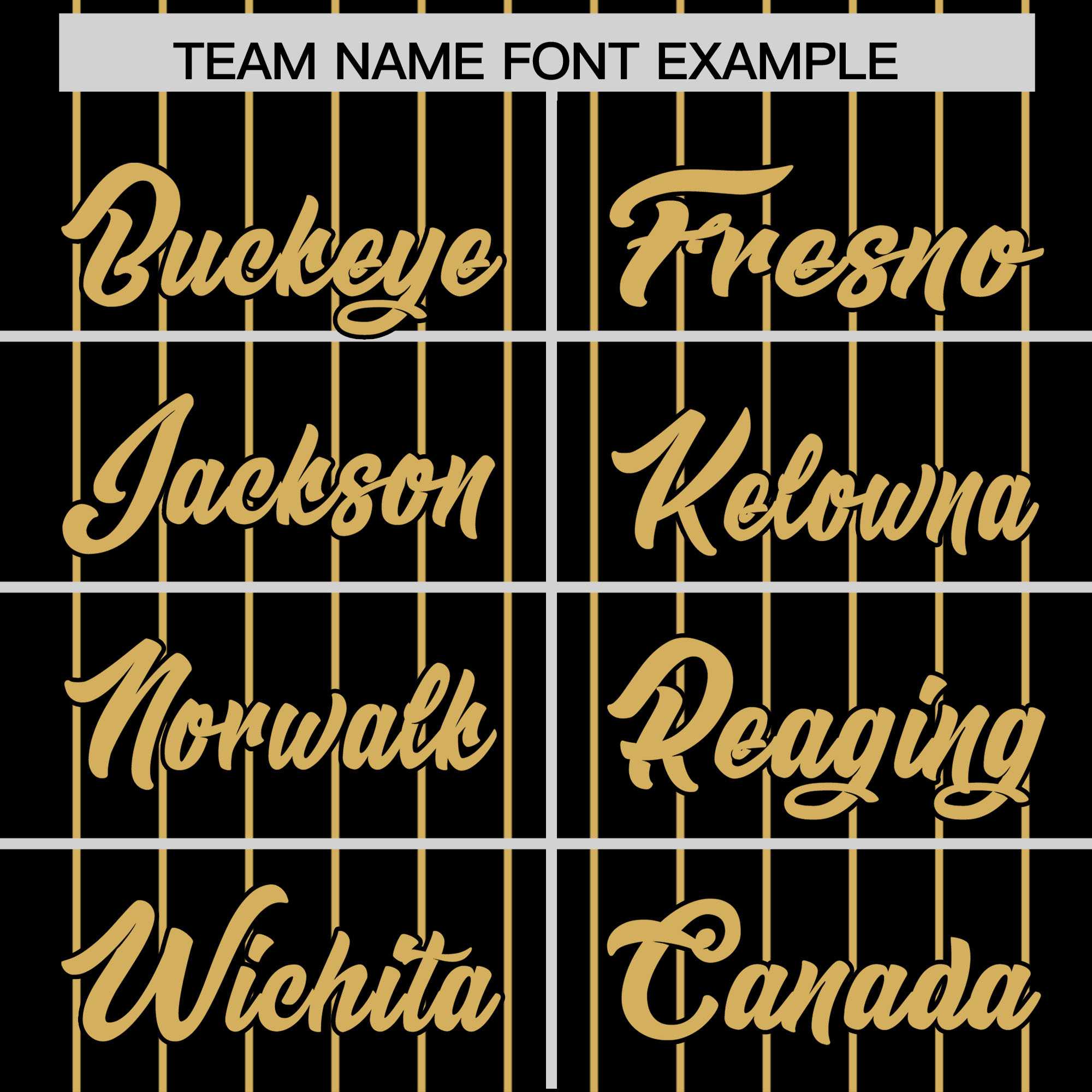 Custom Black Old Gold Pinstripe Personalized Two-Tone Authentic Baseball Jersey