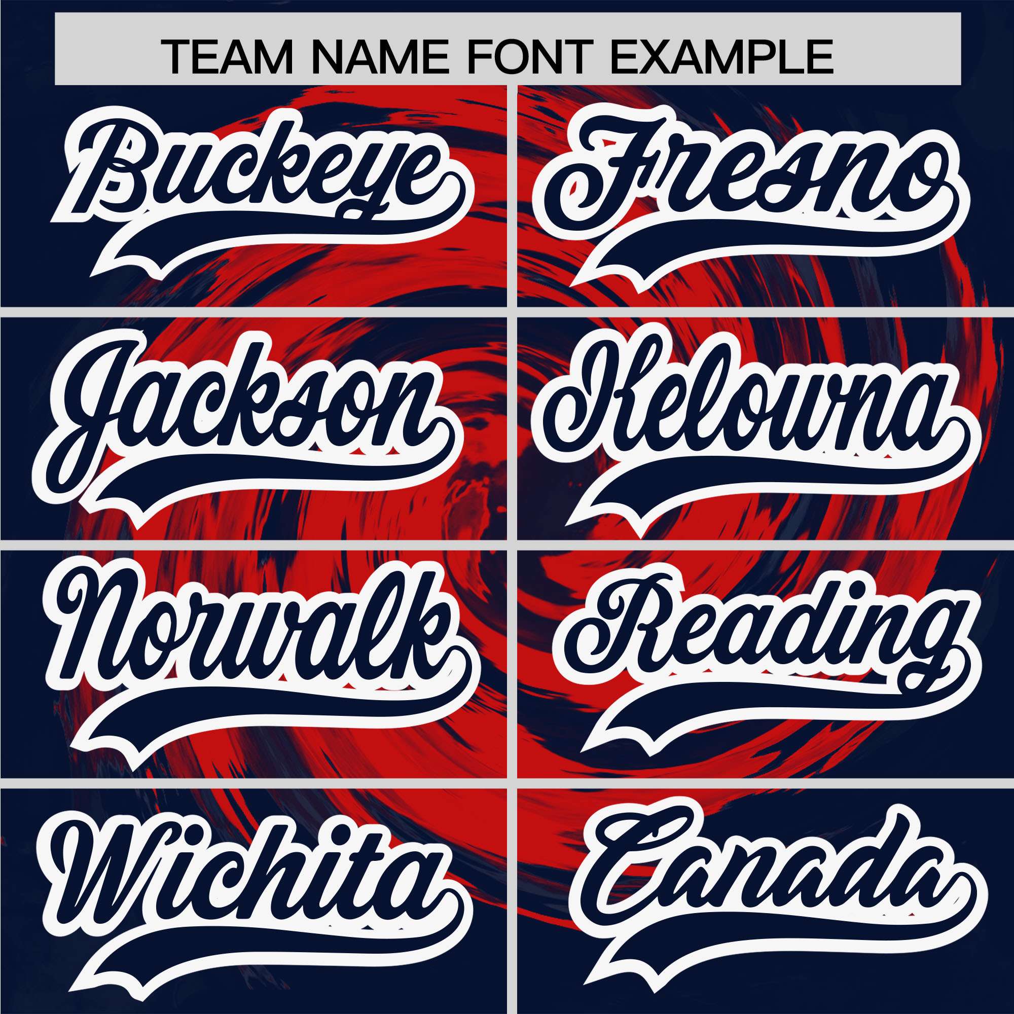 Custom Red Navy Swirl Graffiti Pattern Authentic Baseball Jersey