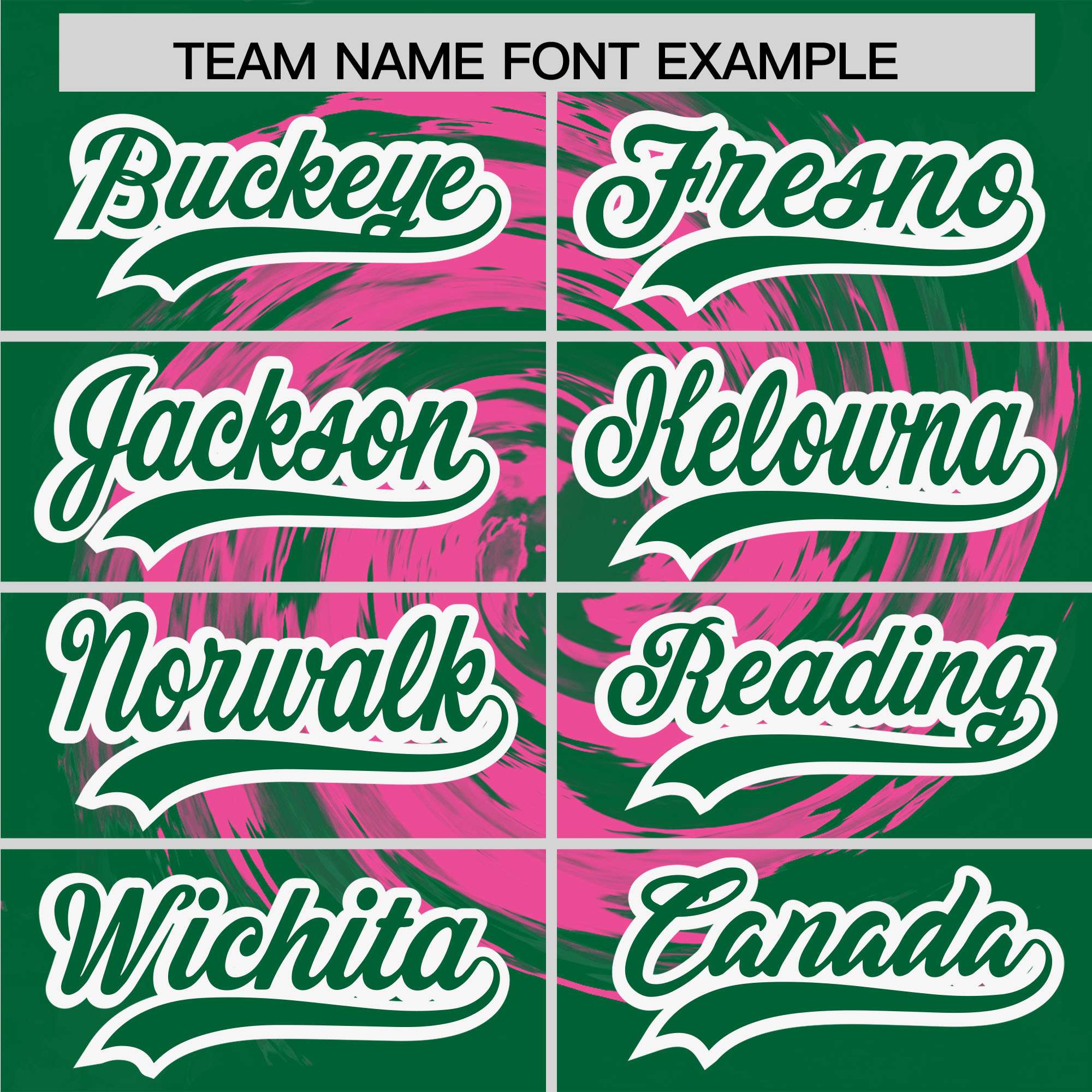 Custom Pink Kelly Green Swirl Graffiti Pattern Authentic Baseball Jersey