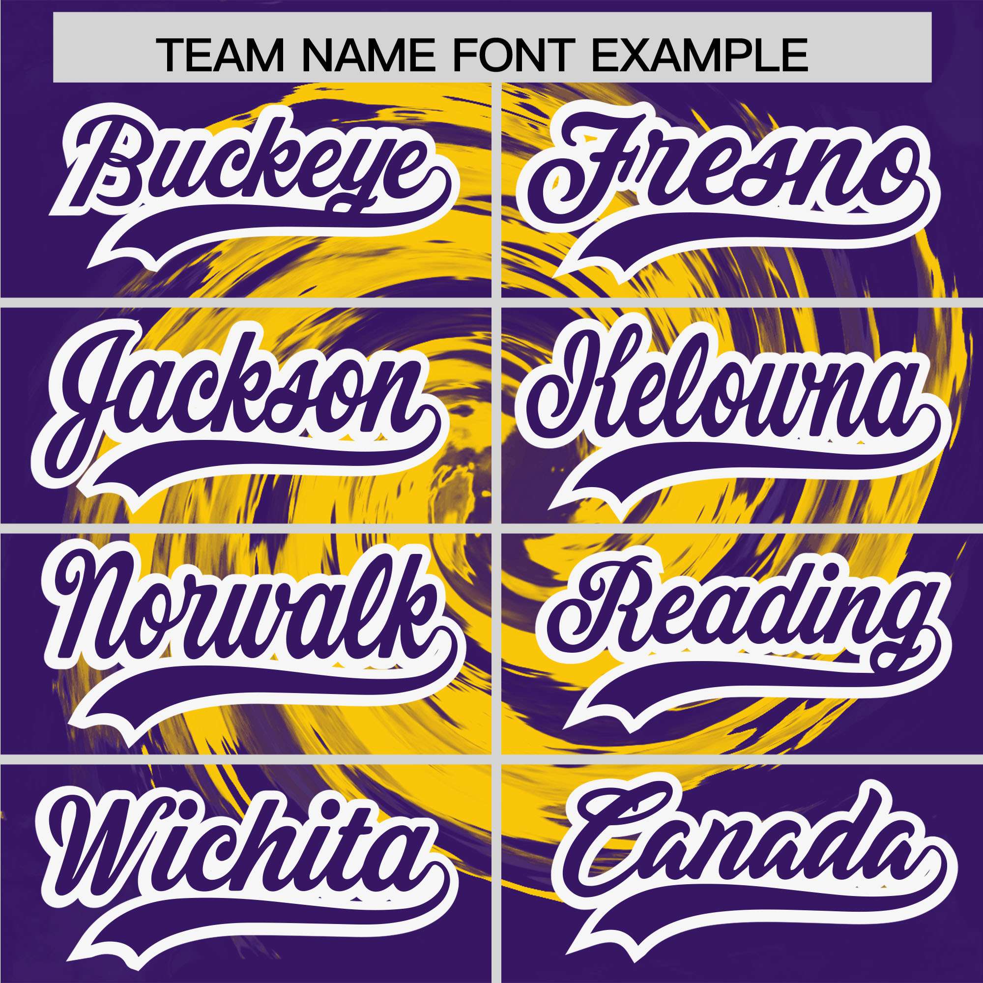 Custom Gold Purple Swirl Graffiti Pattern Authentic Baseball Jersey