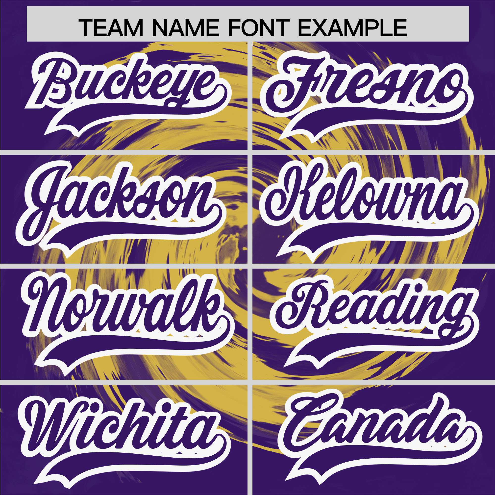 Custom Old Gold Purple Swirl Graffiti Pattern Authentic Baseball Jersey