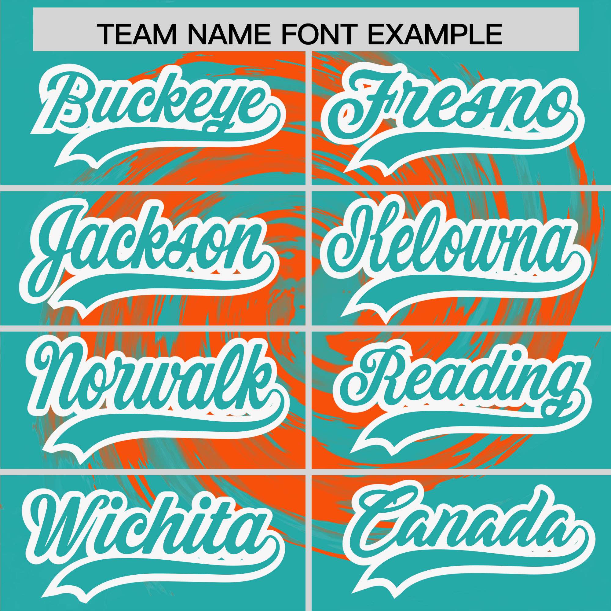 Custom Orange Aqua Swirl Graffiti Pattern Authentic Baseball Jersey