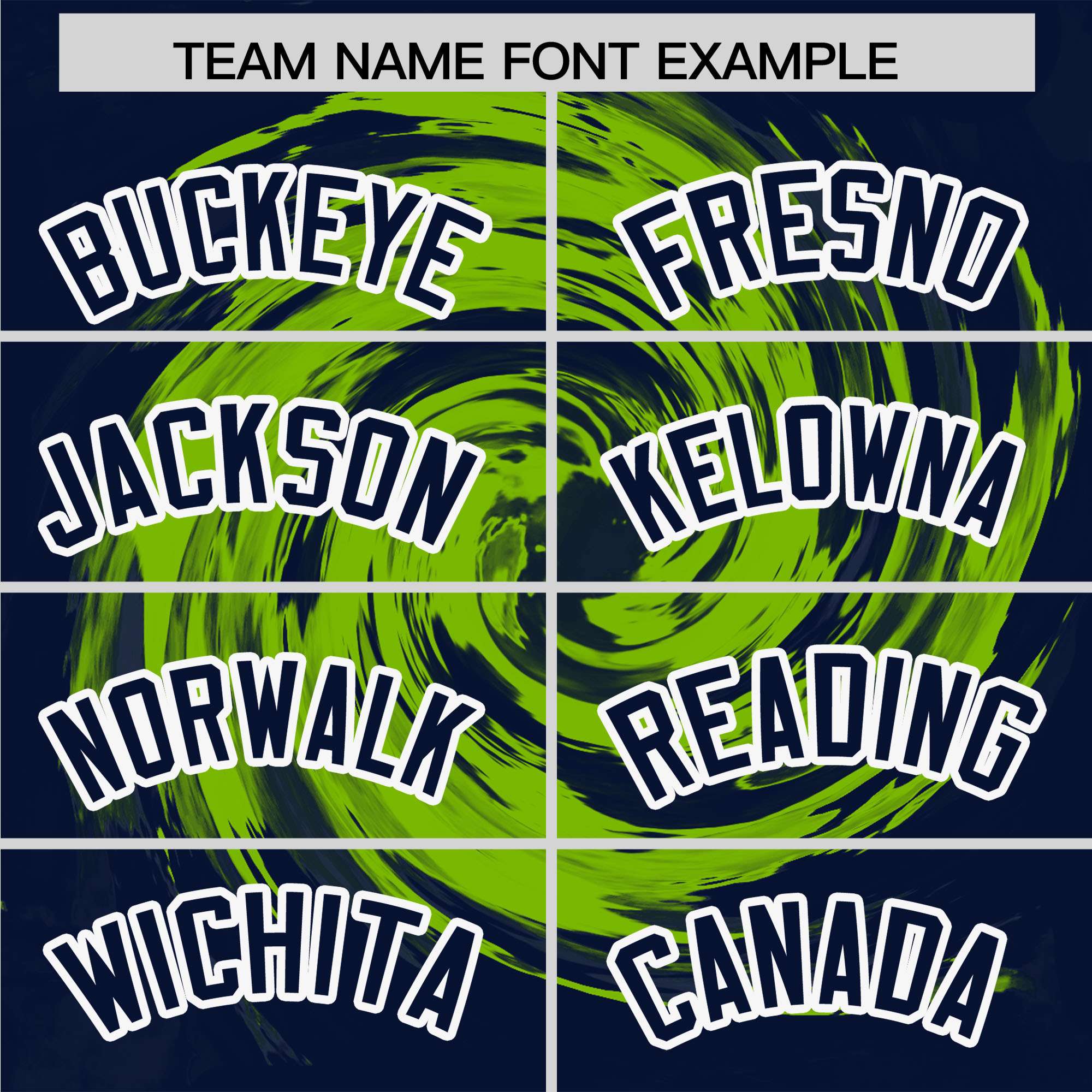 Custom Neon Green Navy Swirl Graffiti Pattern Authentic Baseball Jersey