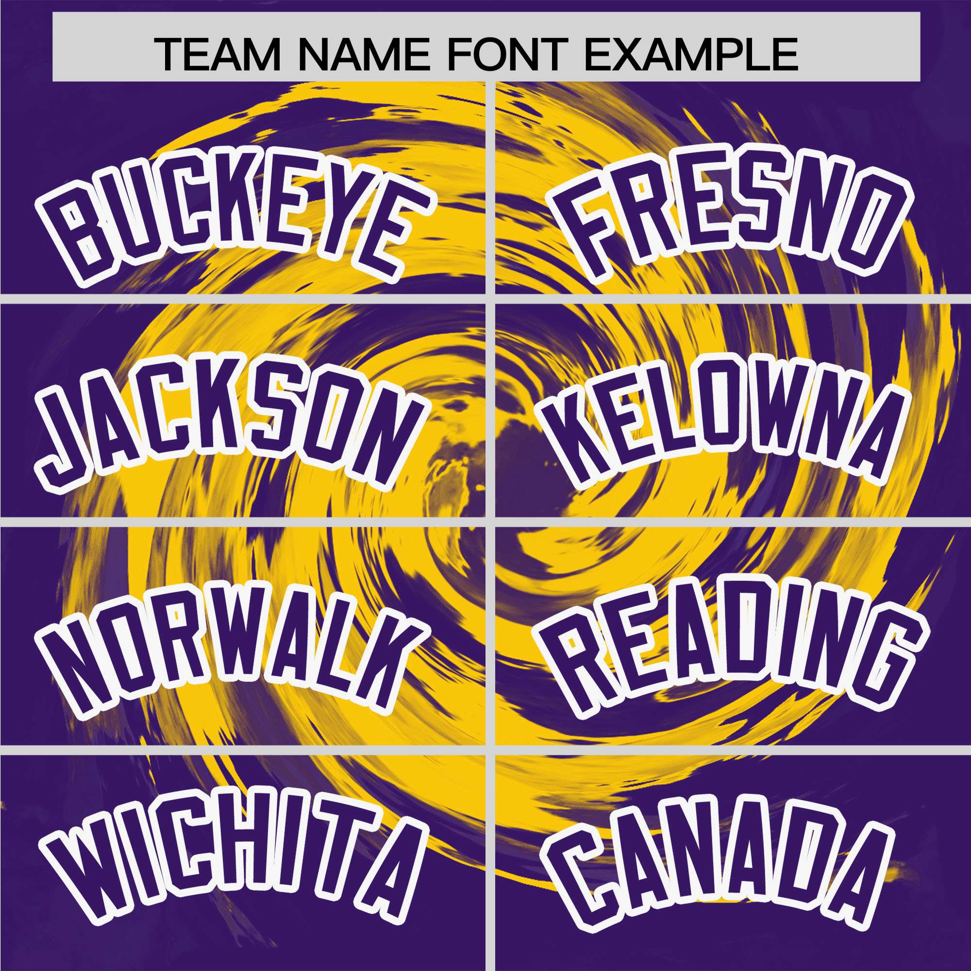 Custom Gold Purple Swirl Graffiti Pattern Authentic Baseball Jersey