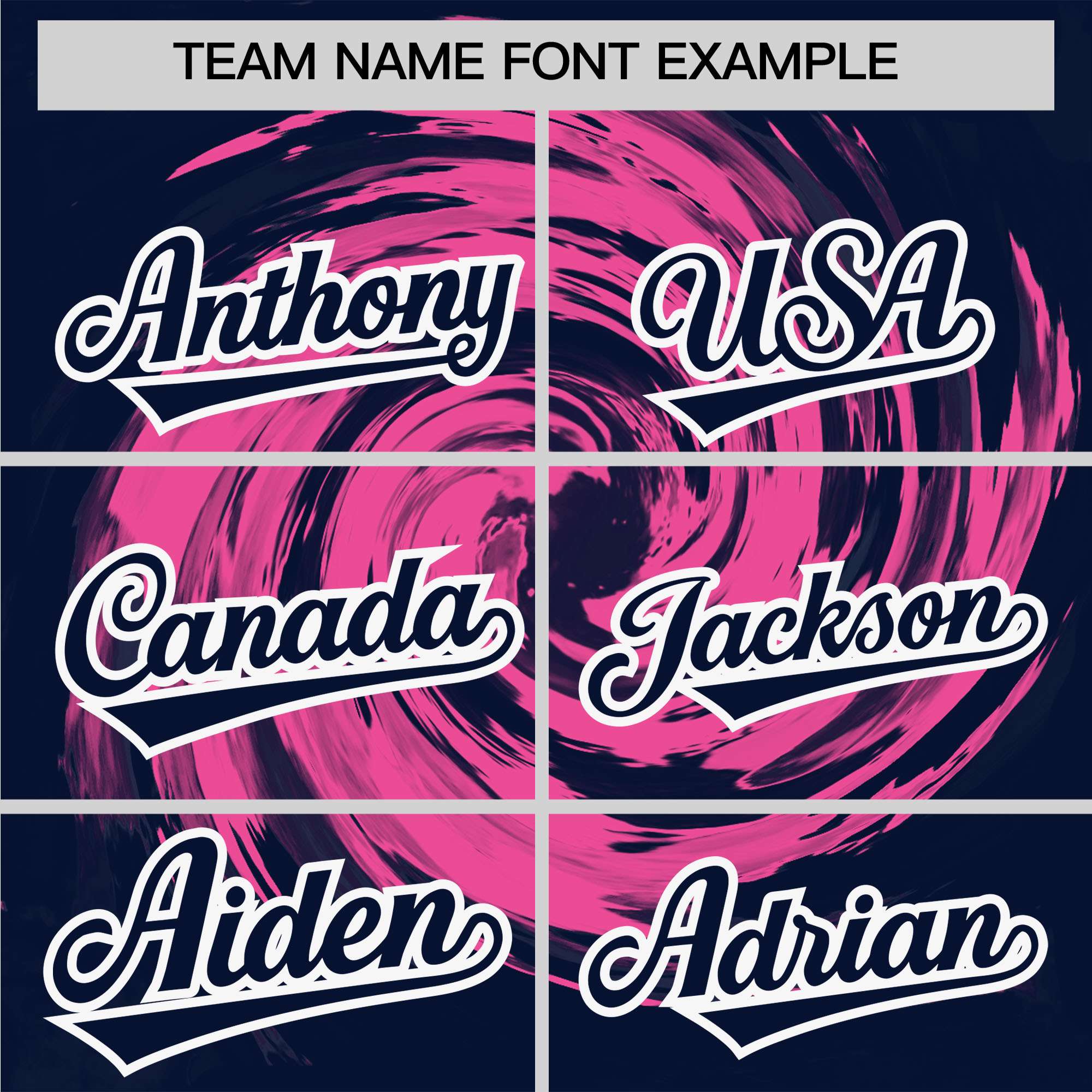 Custom Pink Navy Swirl Graffiti Pattern Authentic Baseball Jersey