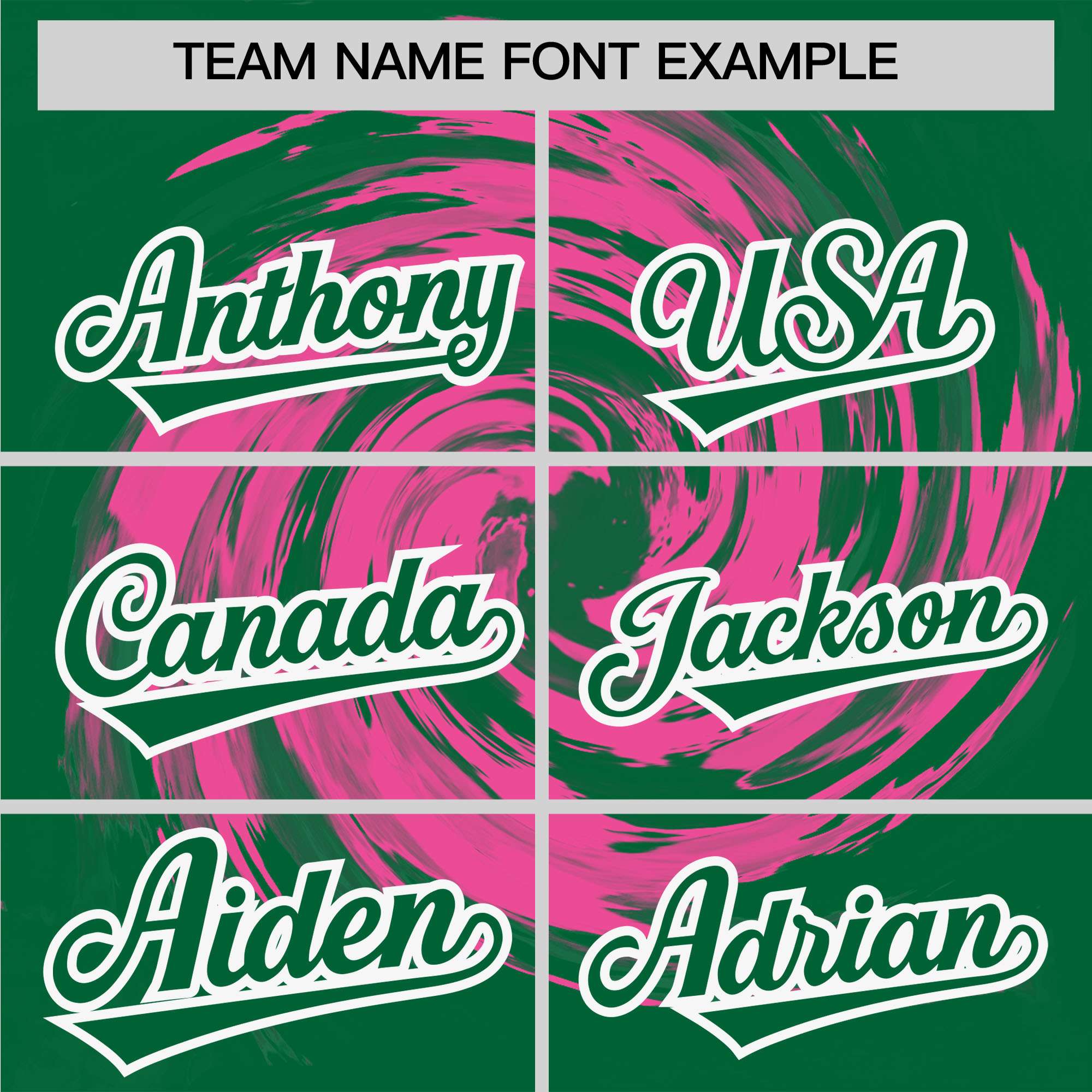 Custom Pink Kelly Green Swirl Graffiti Pattern Authentic Baseball Jersey