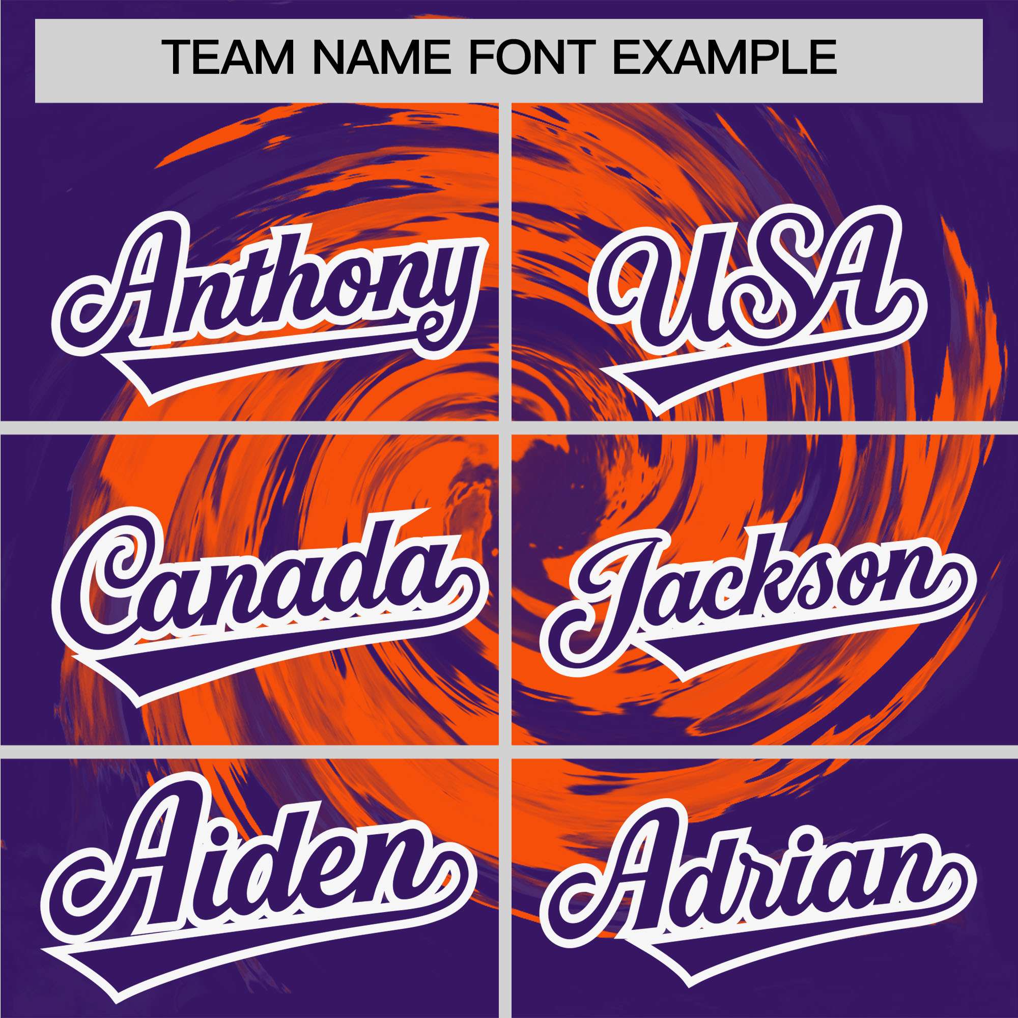 Custom Purple Orange Swirl Graffiti Pattern Authentic Baseball Jersey