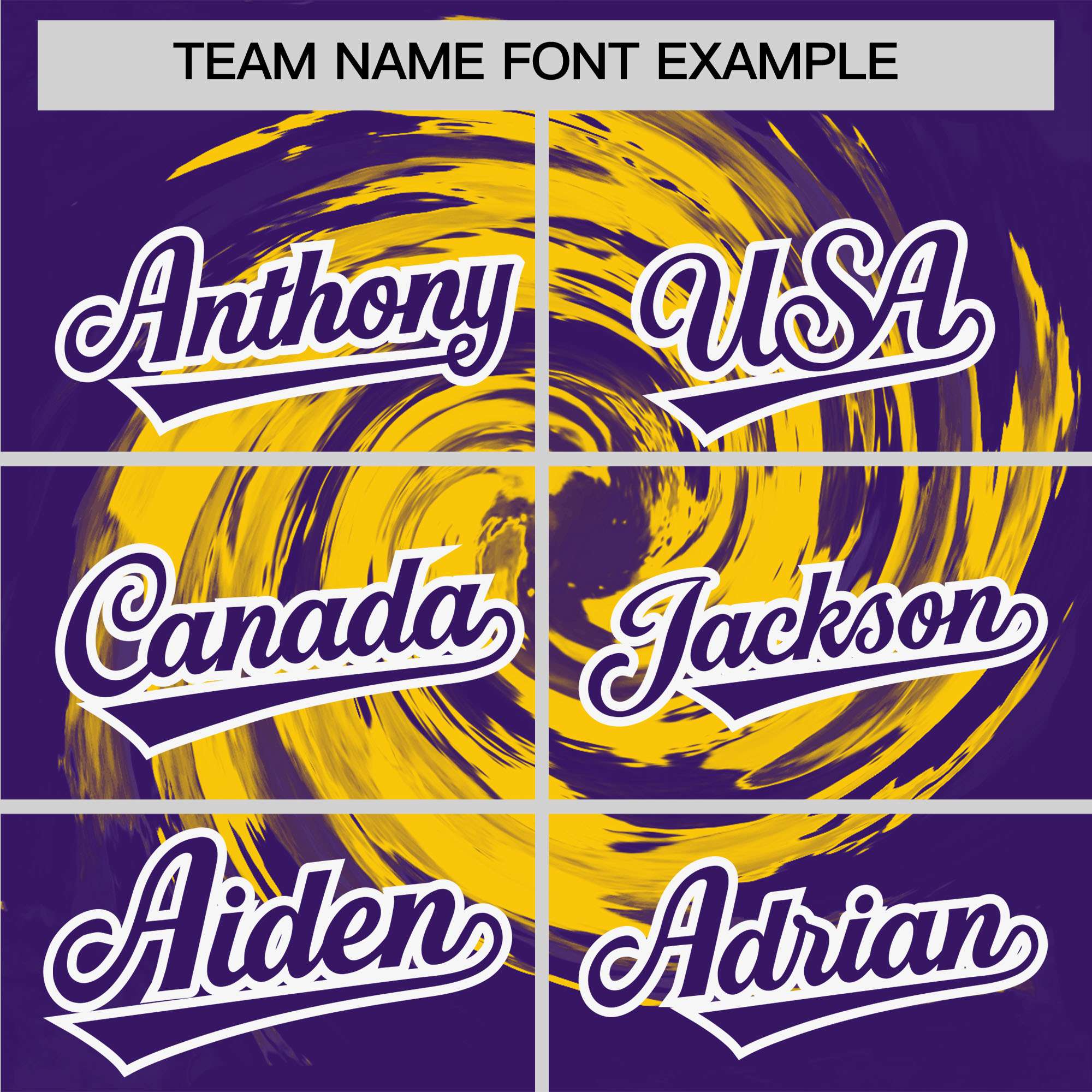 Custom Gold Purple Swirl Graffiti Pattern Authentic Baseball Jersey