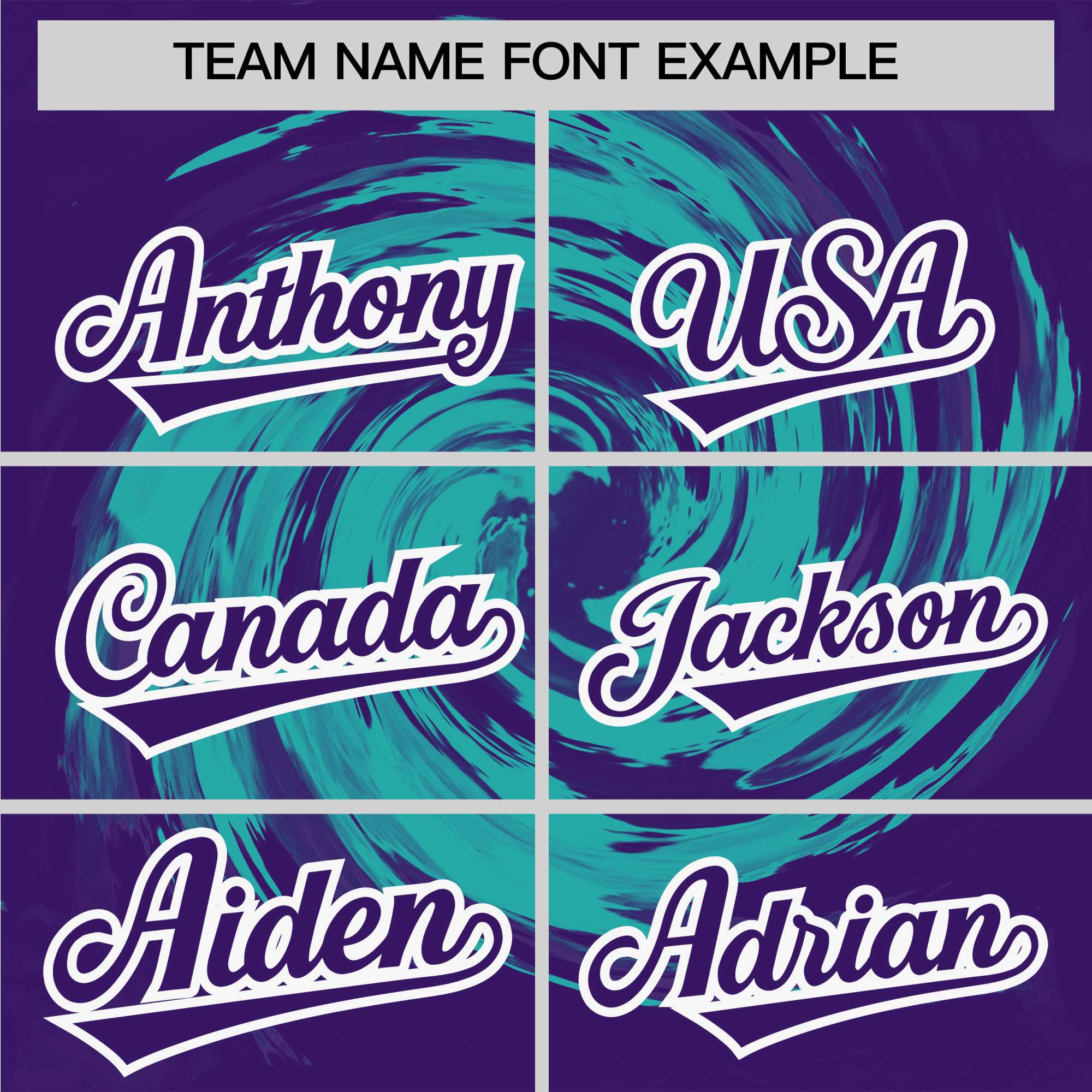 Custom Aqua Purple Swirl Graffiti Pattern Authentic Baseball Jersey