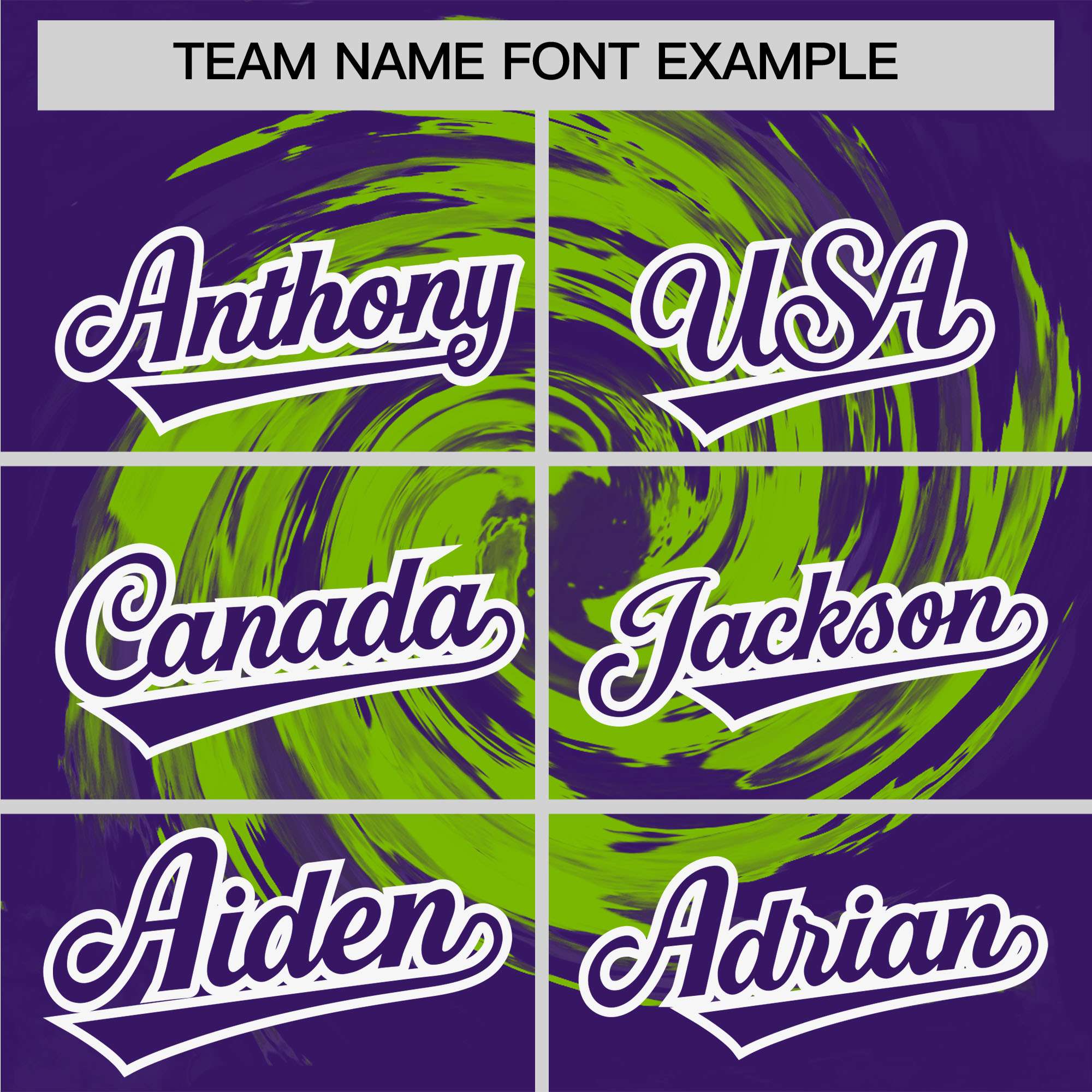 Custom Neon Green Purple Swirl Graffiti Pattern Authentic Baseball Jersey