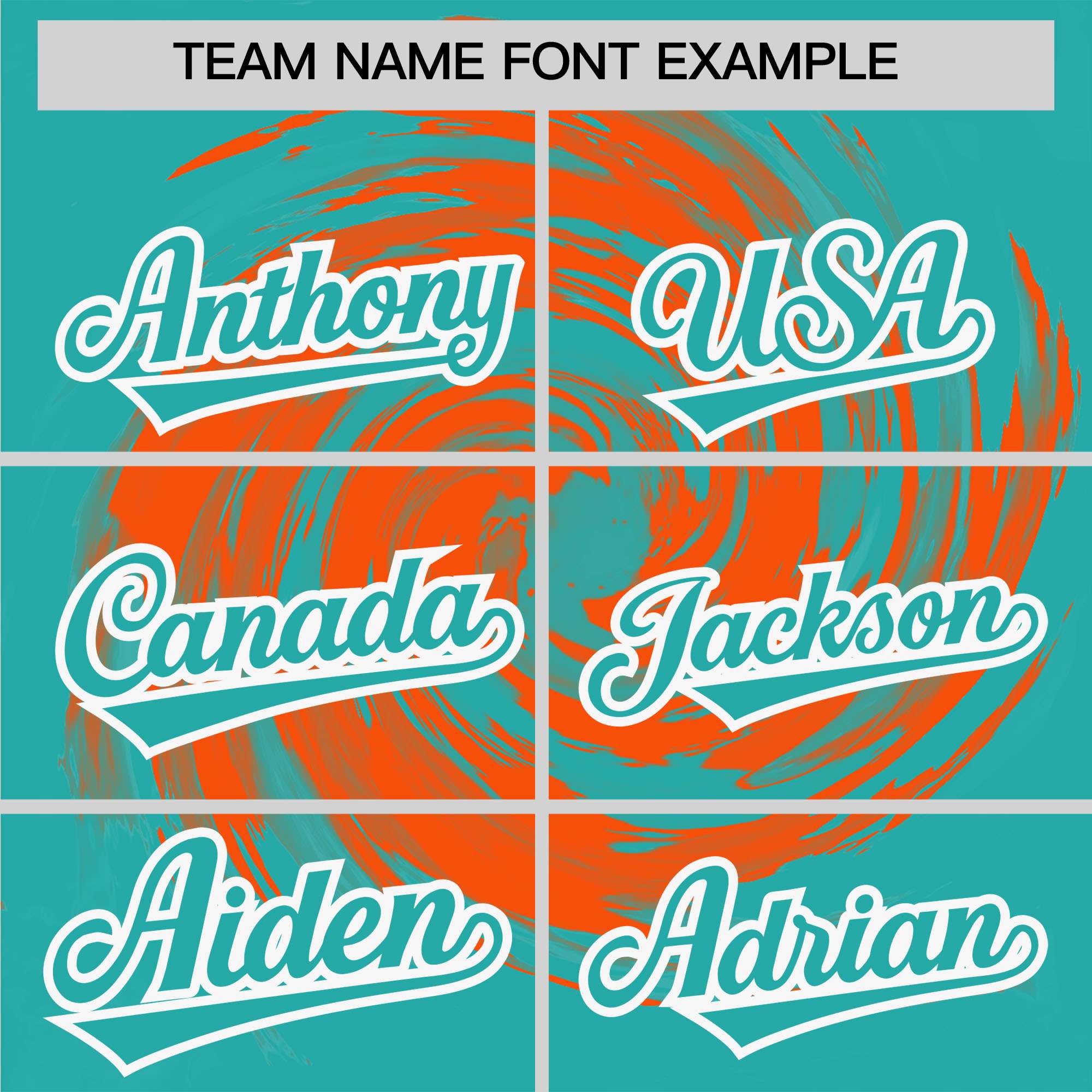 Custom Orange Aqua Swirl Graffiti Pattern Authentic Baseball Jersey