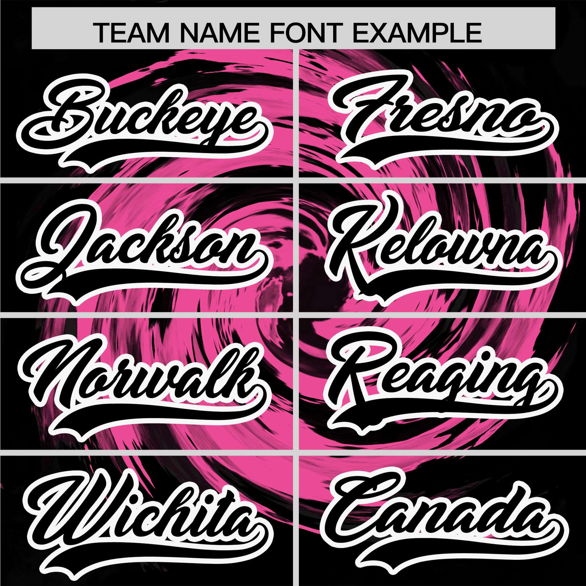 Custom Pink Black Swirl Graffiti Pattern Authentic Baseball Jersey