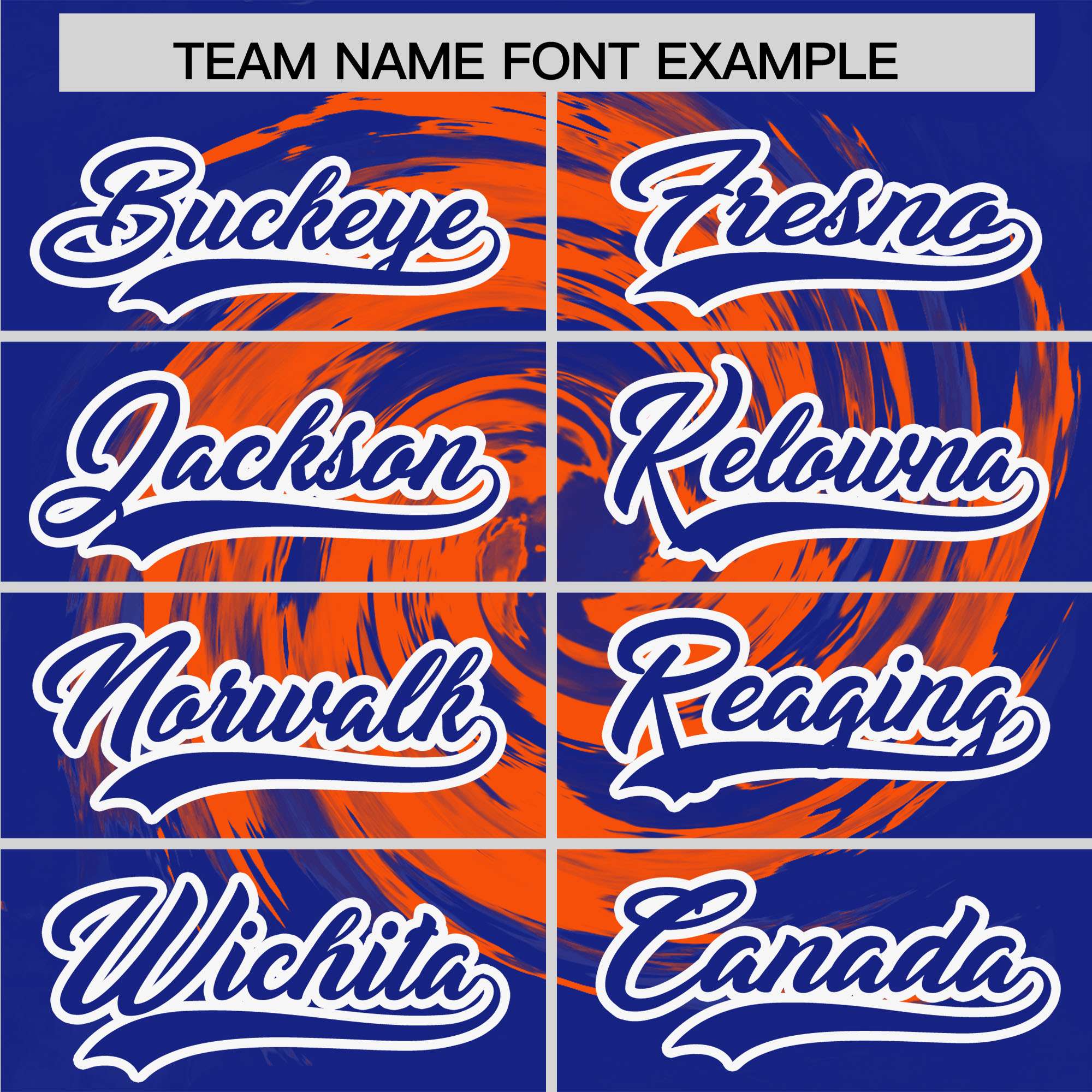 Custom Orange Royal Swirl Graffiti Pattern Authentic Baseball Jersey